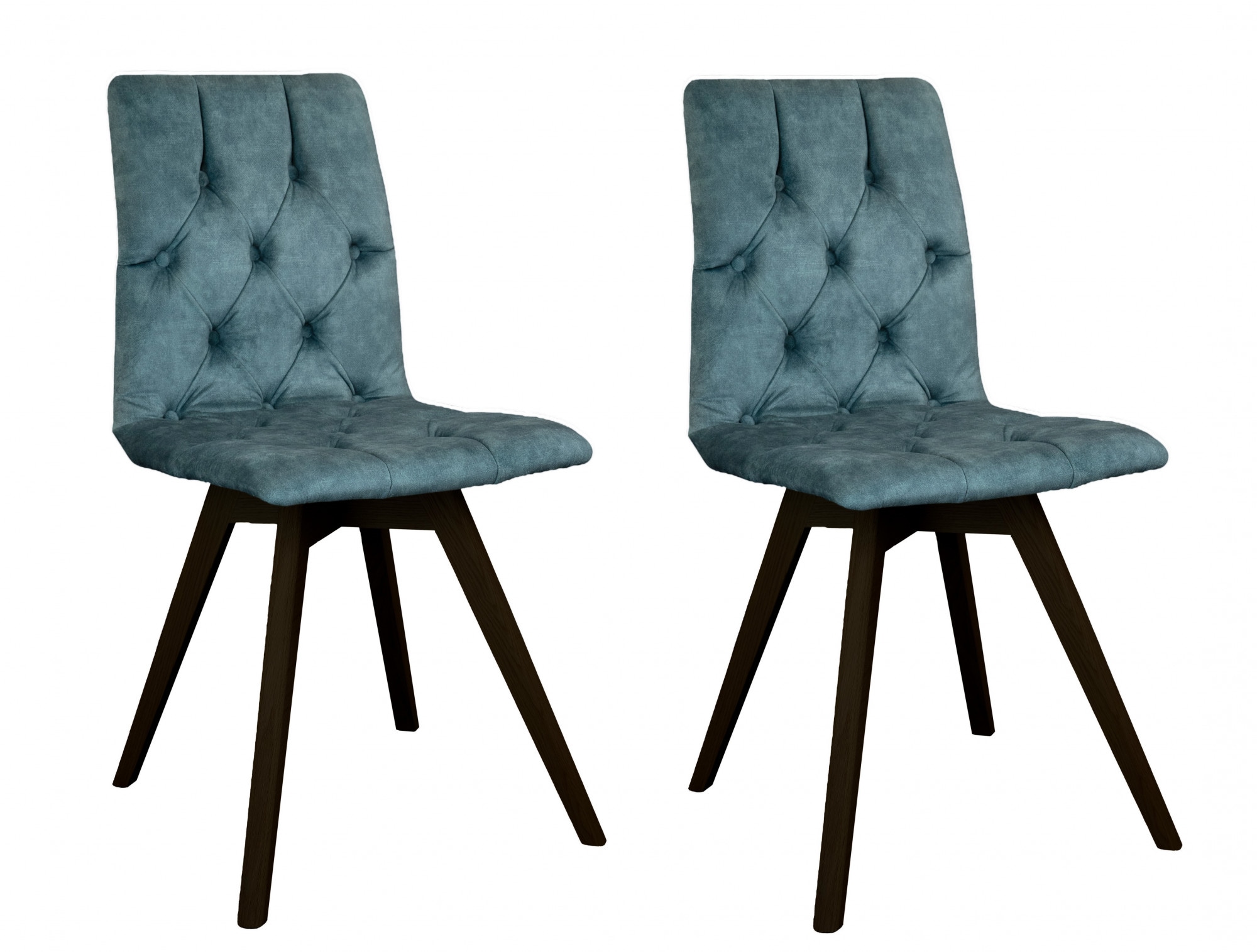 andas Esszimmerstuhl "Rania" (Set) 2 Stk. Samtvelours mit Massivholzbeinen günstig online kaufen
