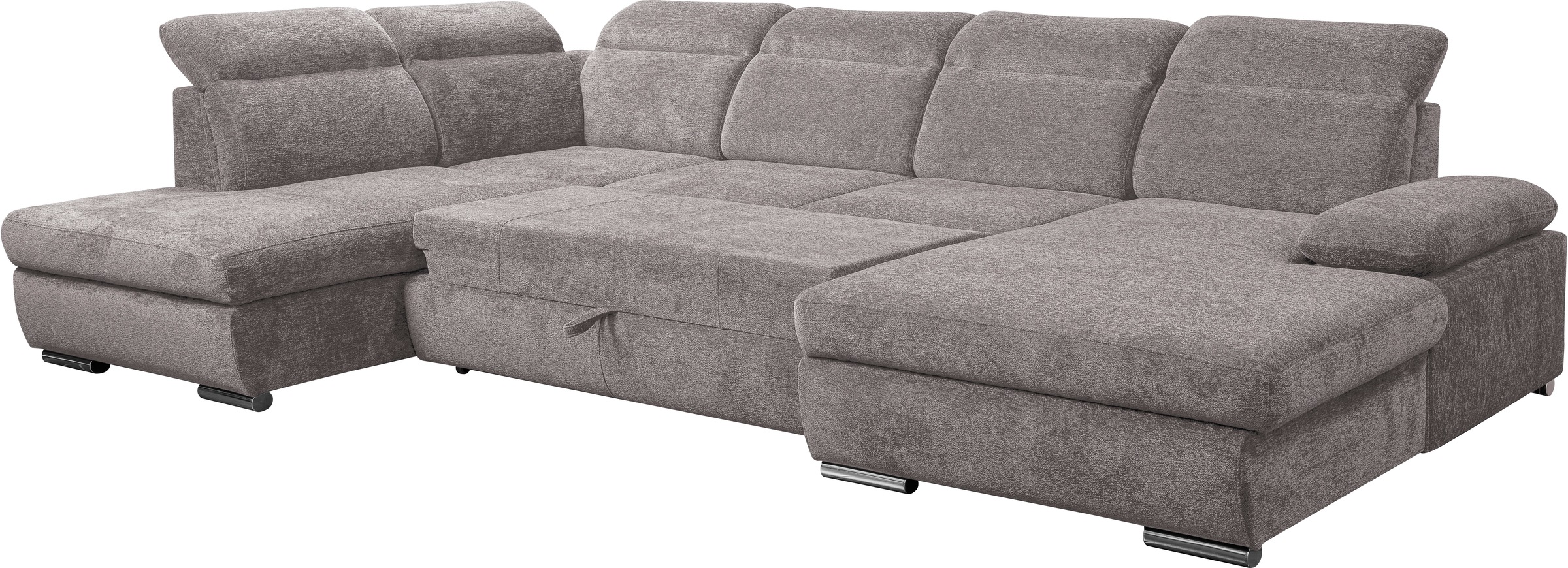 WERK2 Wohnlandschaft »Cordoba inkl. Bett, Bettkasten und Kopfteilfunktion, Breite 359cm«