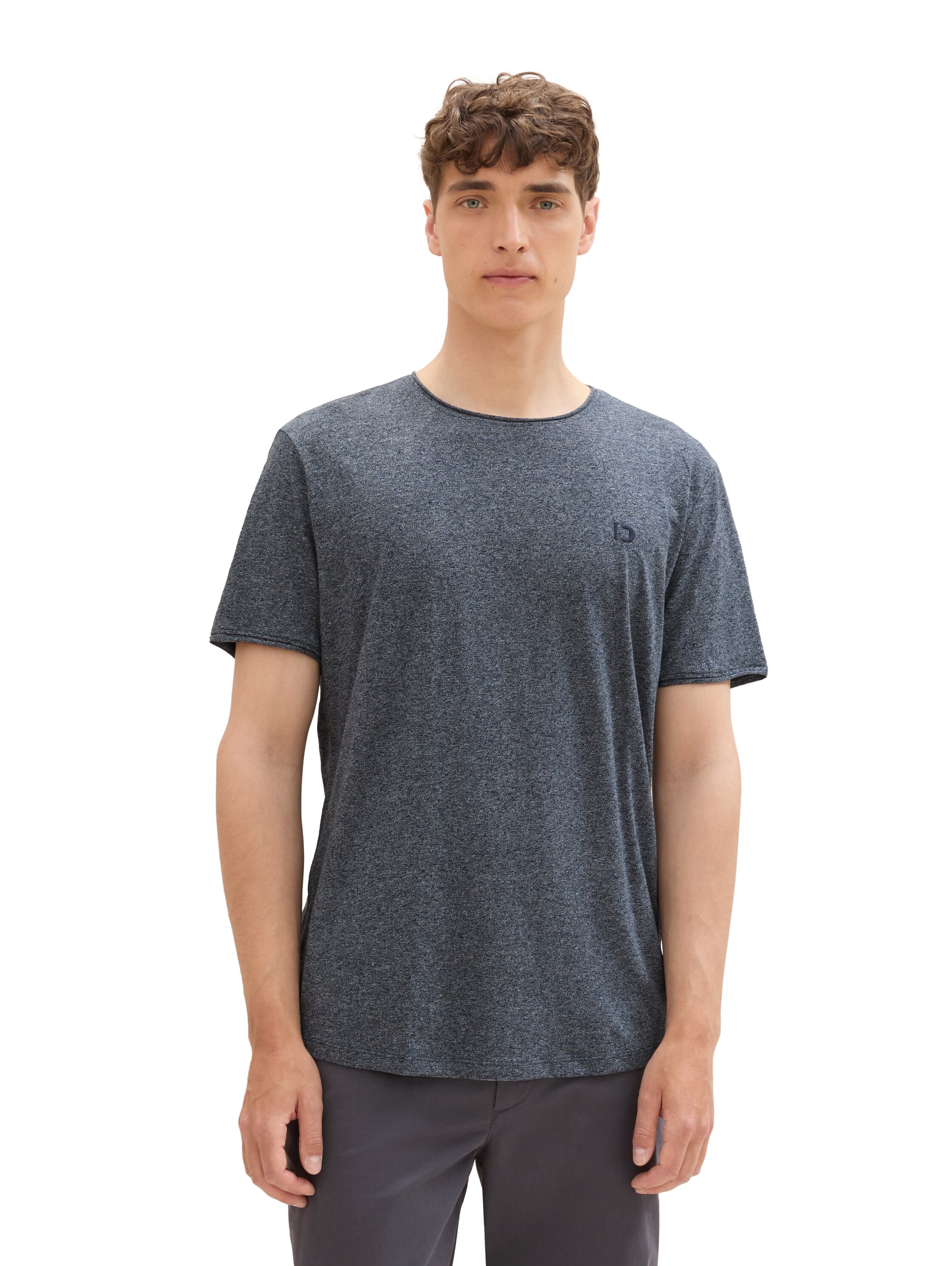 TOM TAILOR Denim T-Shirt, in Melange Optik