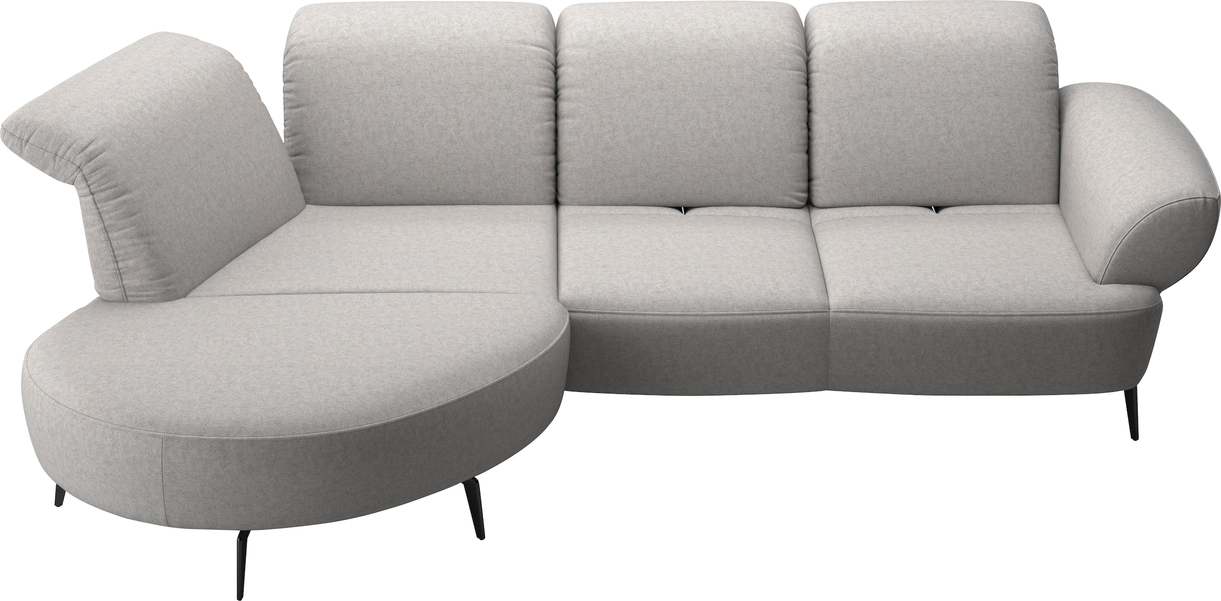 sit&more Ecksofa »Dance, L-Form, inkl. Sitztiefenverstellung«, inkl. Click&Seat, optional mit Kopfteilverstellung