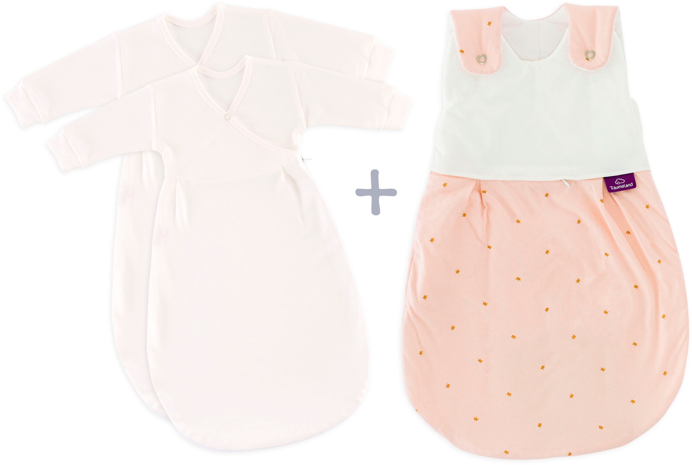 Träumeland Babyschlafsack "3tlg. Set LIEBMICH, Design Märchengold", (3 tlg. günstig online kaufen