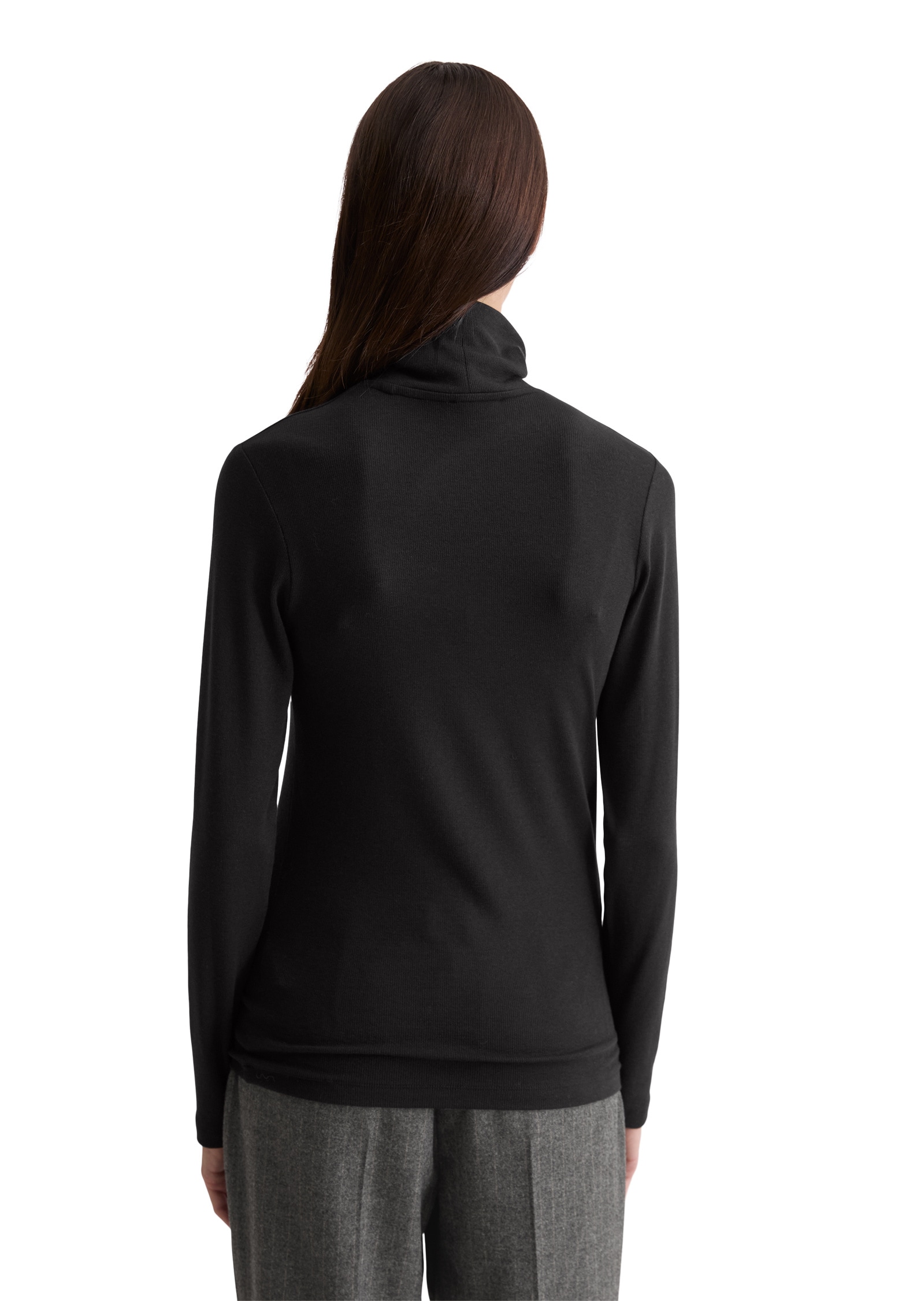 Marc O'Polo Langarmshirt »aus soft geripptem Jersey«