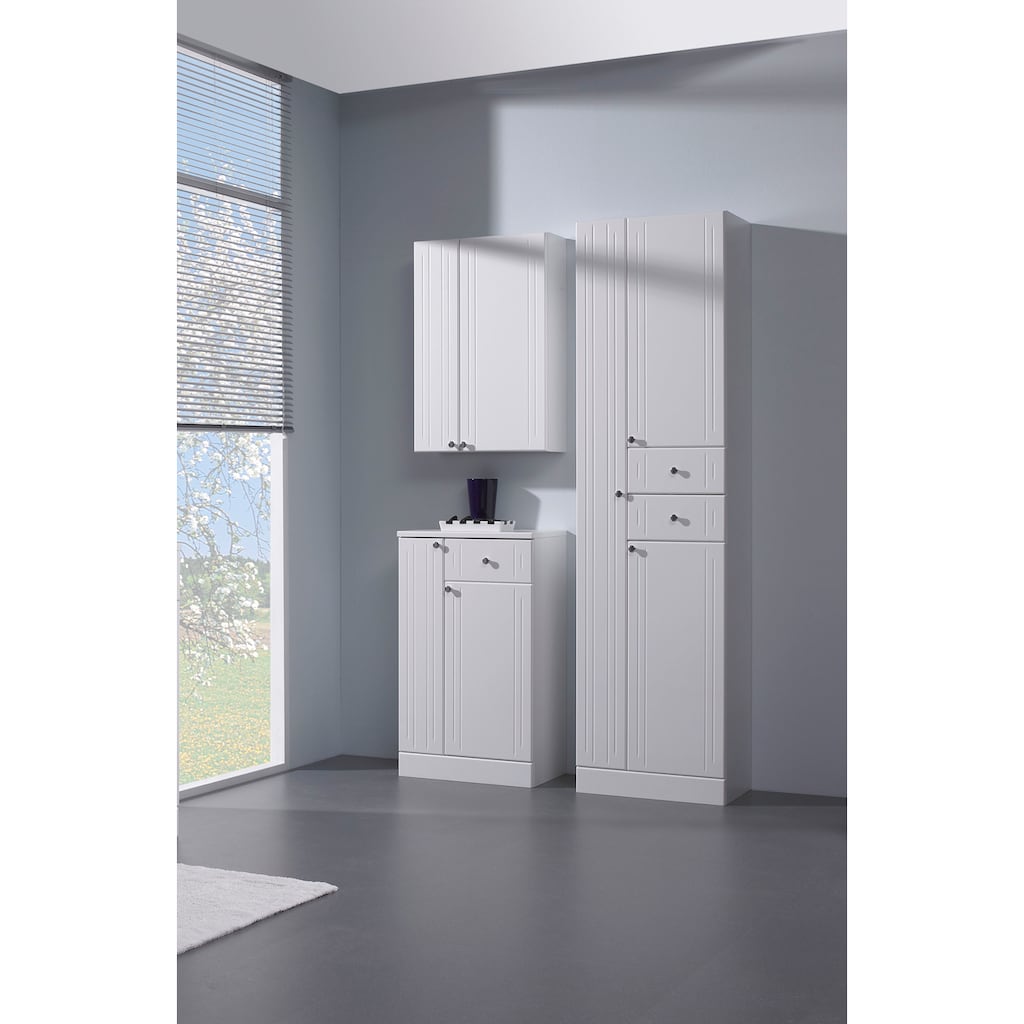 Saphir Hängeschrank »Quickset 955 Wand-Badschrank 50 cm breit mit 2 Türen, 2 Einlegeböden«