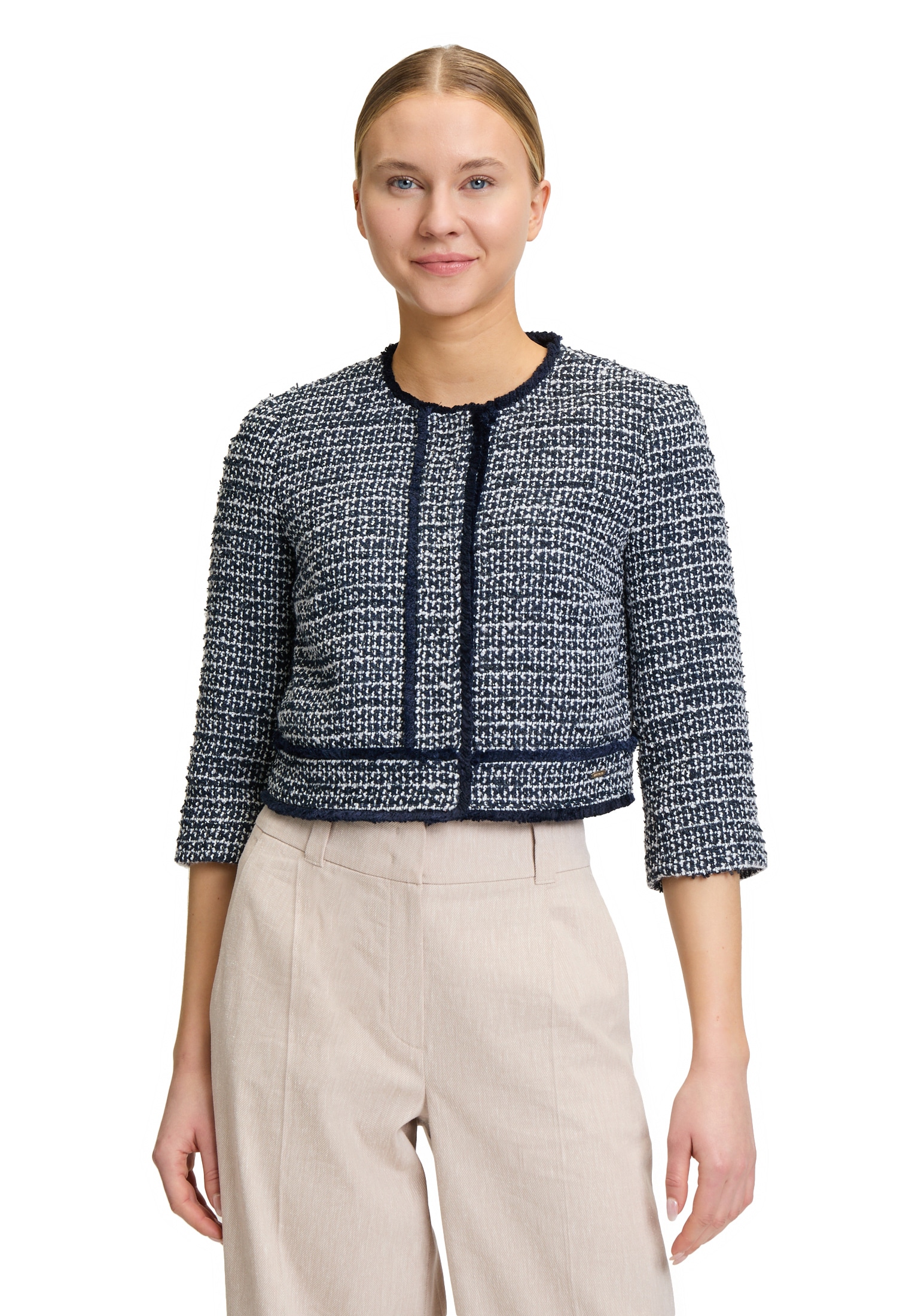 Betty&Co Jackenblazer "Betty & Co Bolero-Jacke mit aufgesetzten Taschen", M günstig online kaufen