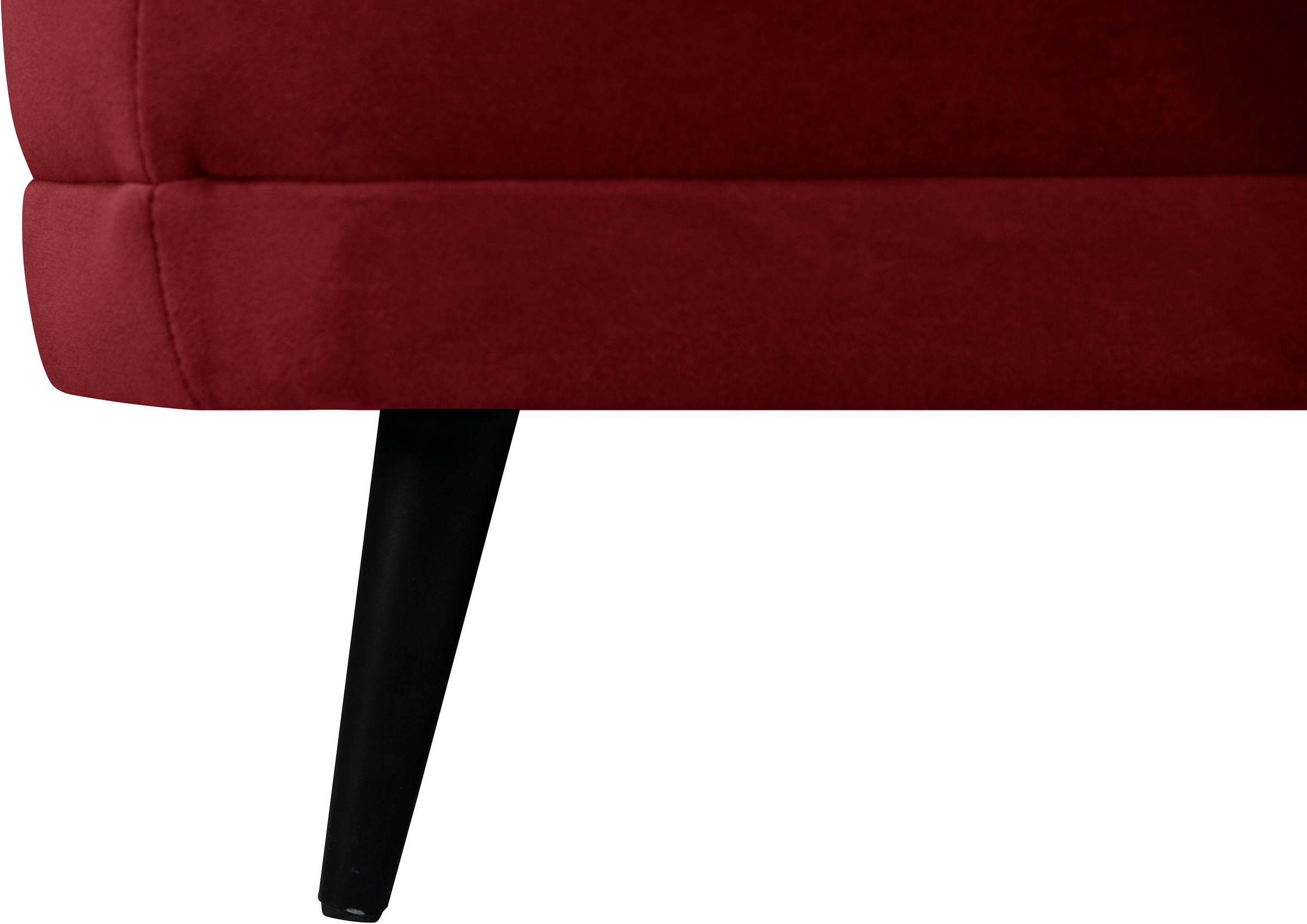 Thumbnail - Home affaire Polsterhocker "Ashly" in 3 Bezugsvarianten, Bouclé, Samtoptik und Struktur weich.