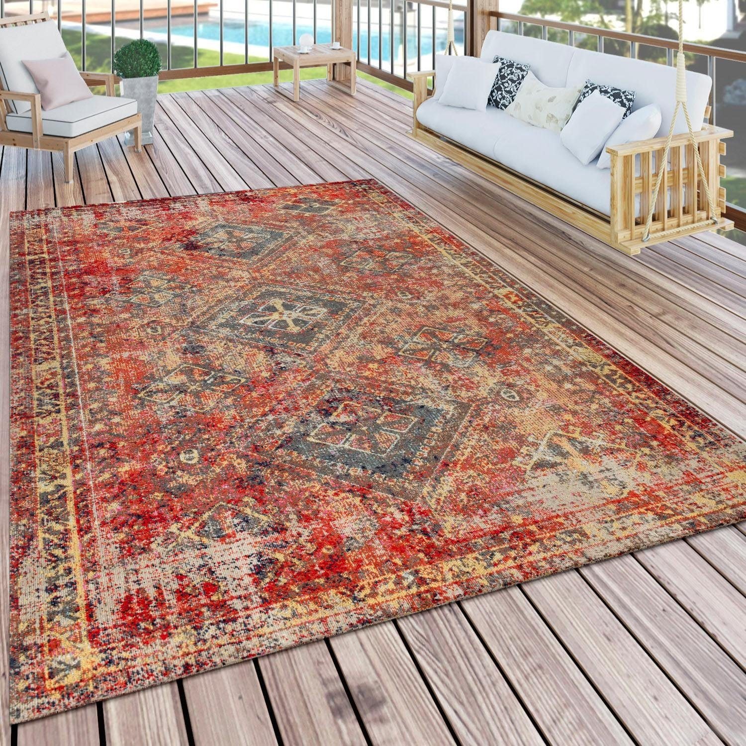 Paco Home Teppich »Artigo 432«, rechteckig, Orient-Optik, Vintage Design,  In- und Outdoor geeignet, Wohnzimmer bestellen | BAUR