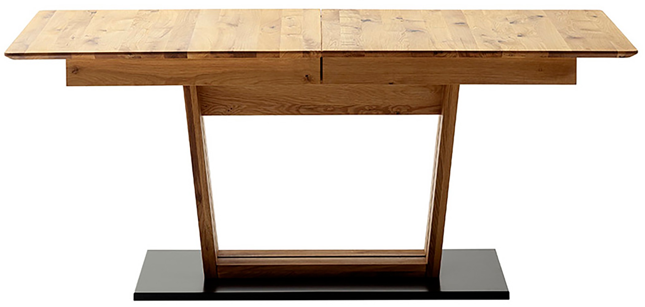 MCA furniture Esstisch »Morena Säulentisch Komfort Tisch«, Synchronauszug,ausziehbar,Wildeiche,massiv,geölt,XXL