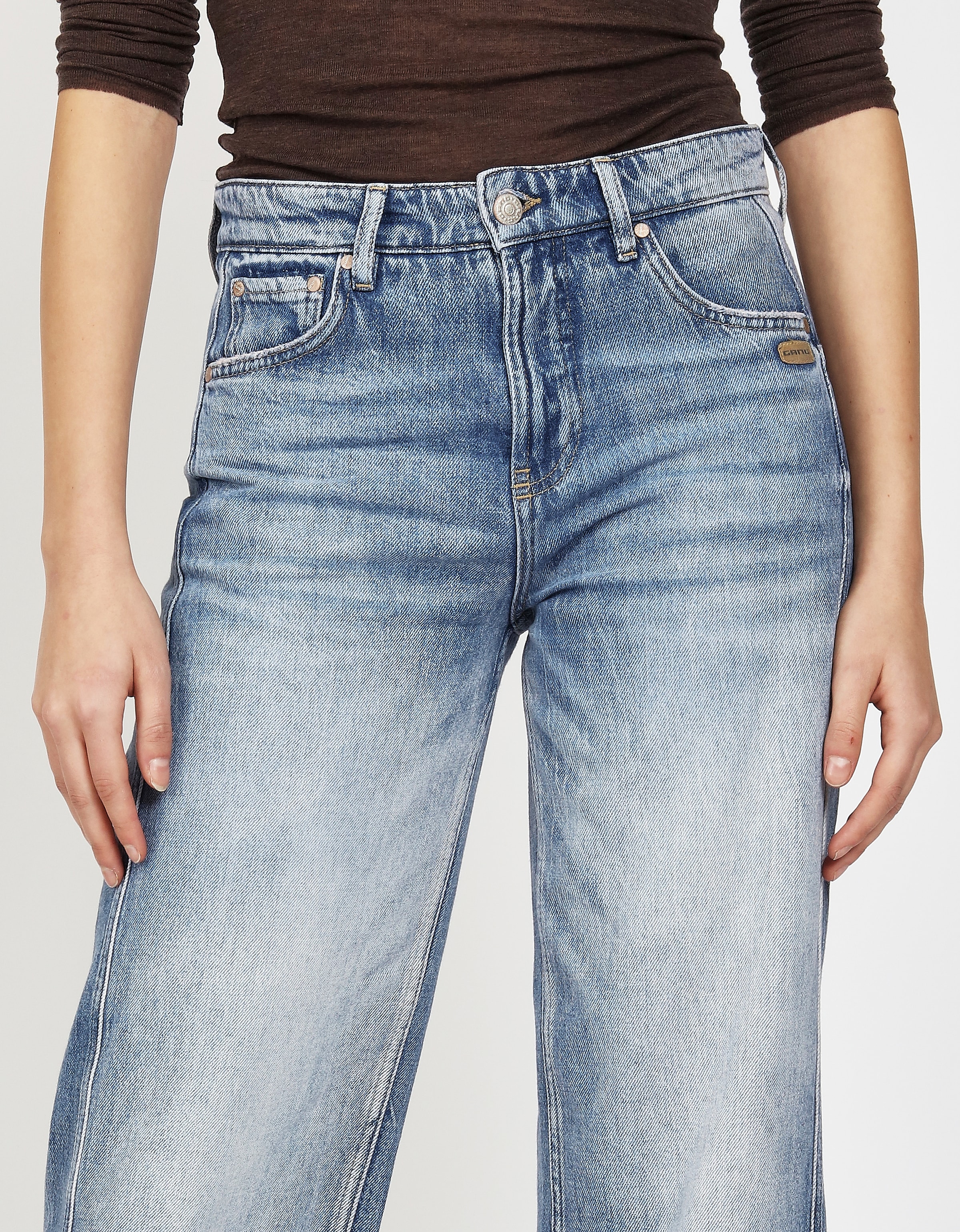 GANG Straight-Jeans »94BLAKE STRAIGHT«, mit eingesetztem Seitenstreifen, High Rise