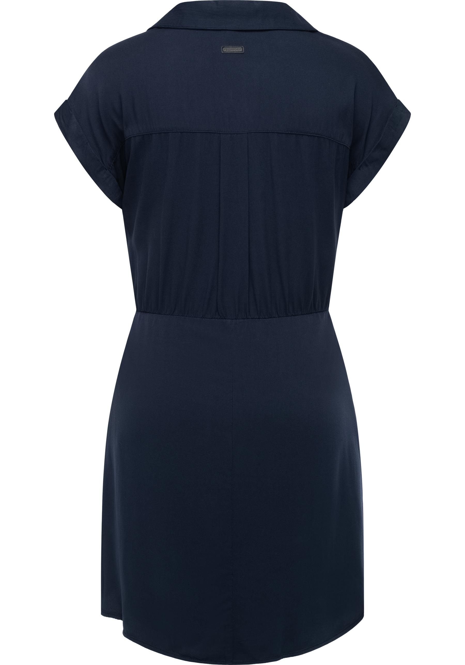 Thumbnail - Ragwear Blusenkleid "Bahaya" Brusttasche stylisches Damen Sommerkleid mit Bindeband