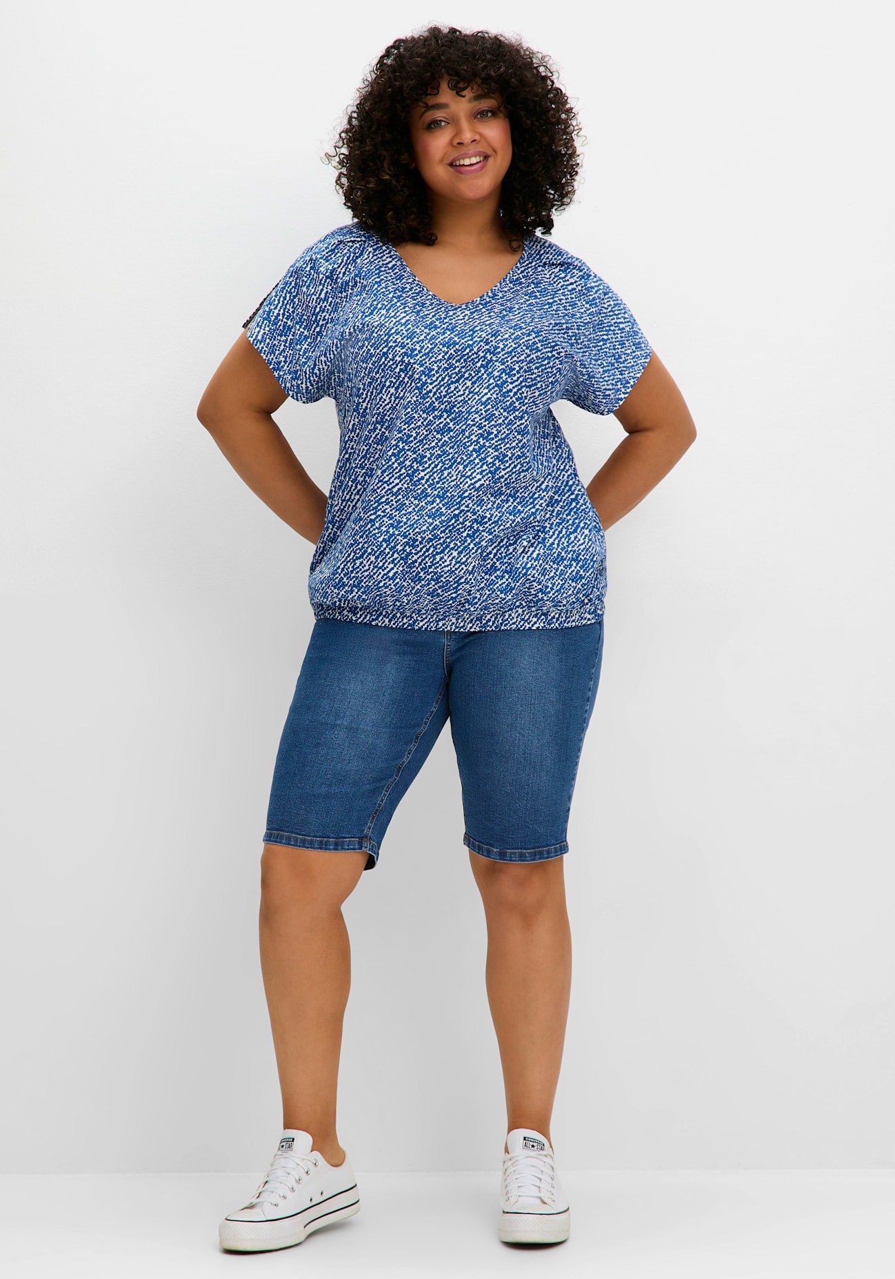 Sheego Jeansbermudas, (1 tlg.) günstig online kaufen