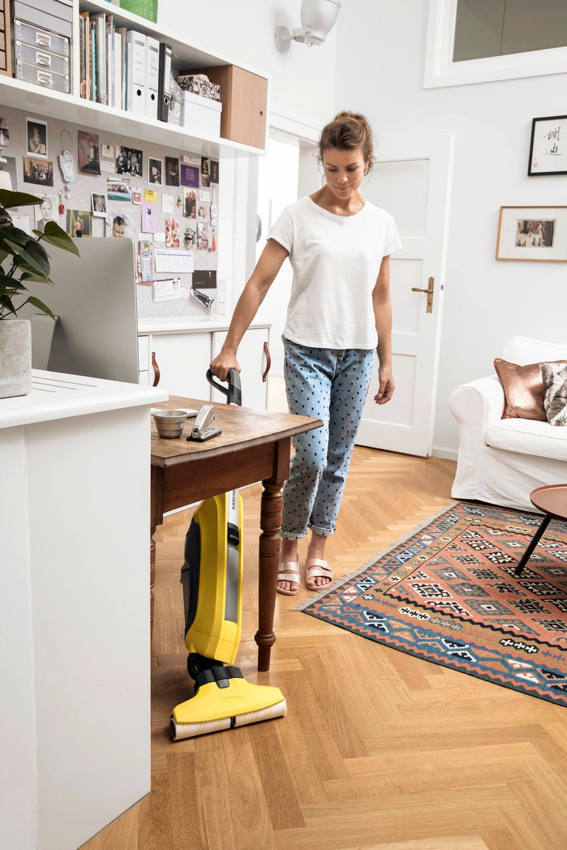 qm, mit für Cordless«, | Laufzeit 5 Min. Akku KÄRCHER BAUR »Hartbodenreiniger Akku-Saugwischer ca. 20 kabellos, 60 FC