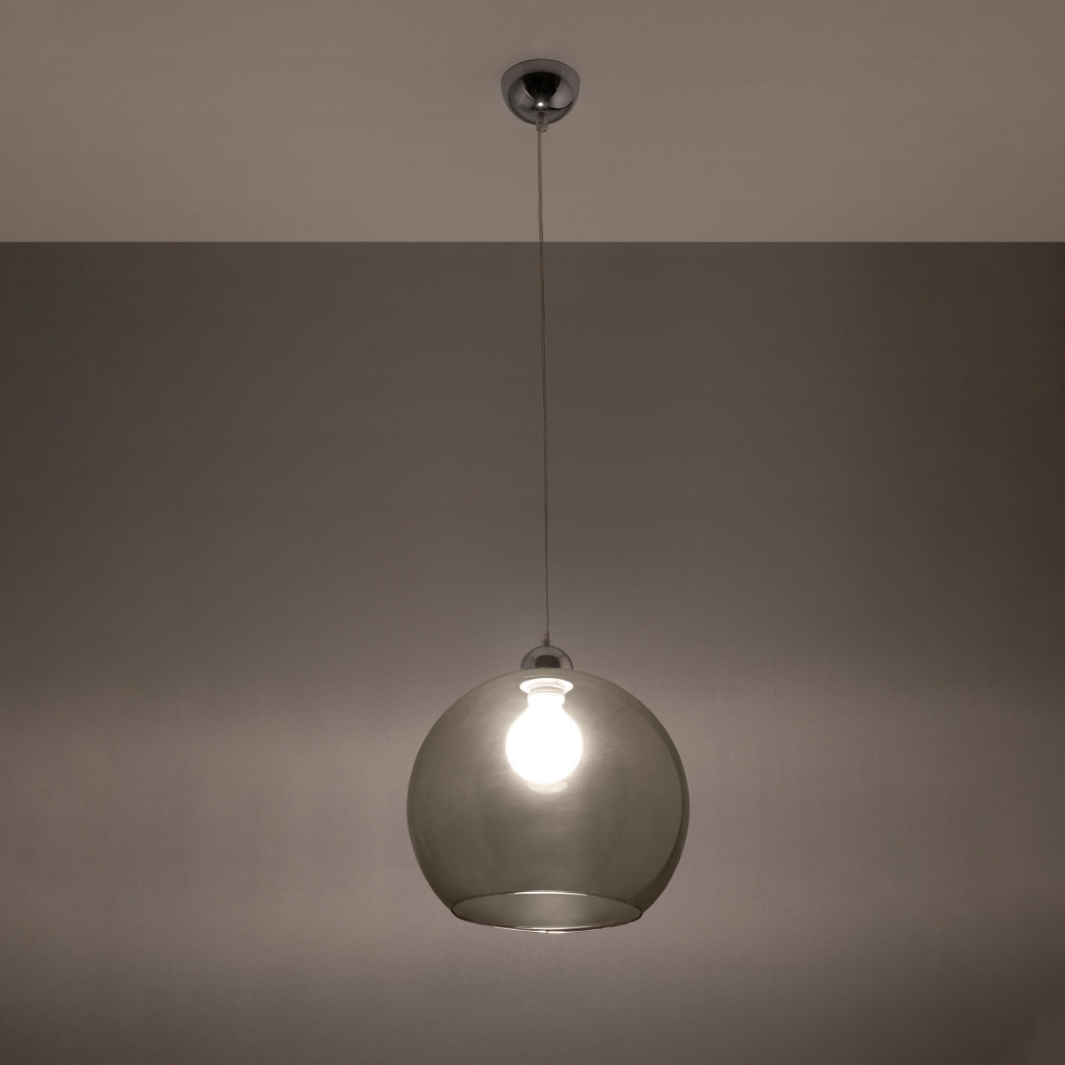 SOLLUX lighting Hängeleuchte »BALL«, 1 flammig, Leuchtmittel E27 | ohne Leuchtmittel, Verteiltes Licht