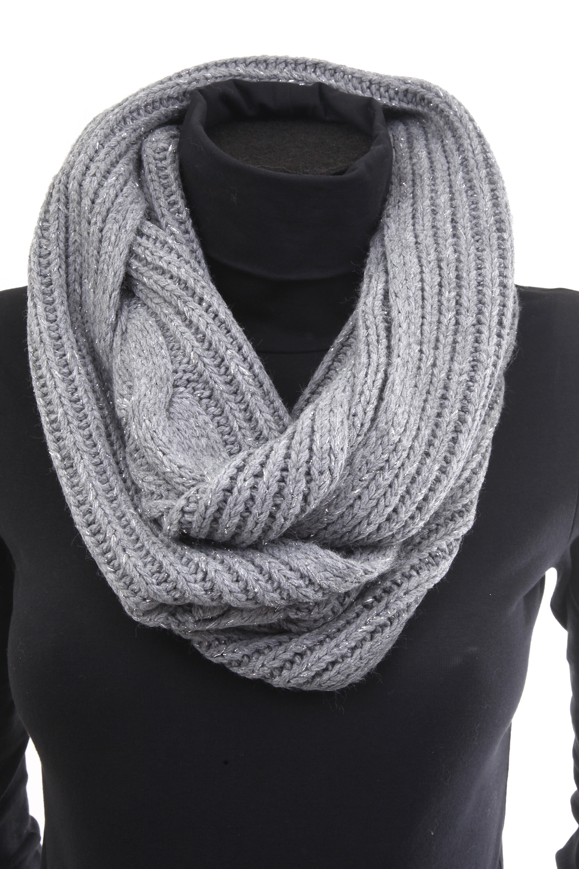 COLLEZIONE ALESSANDRO Loop »Softy«, Made in Italy, mit Glitzergarn