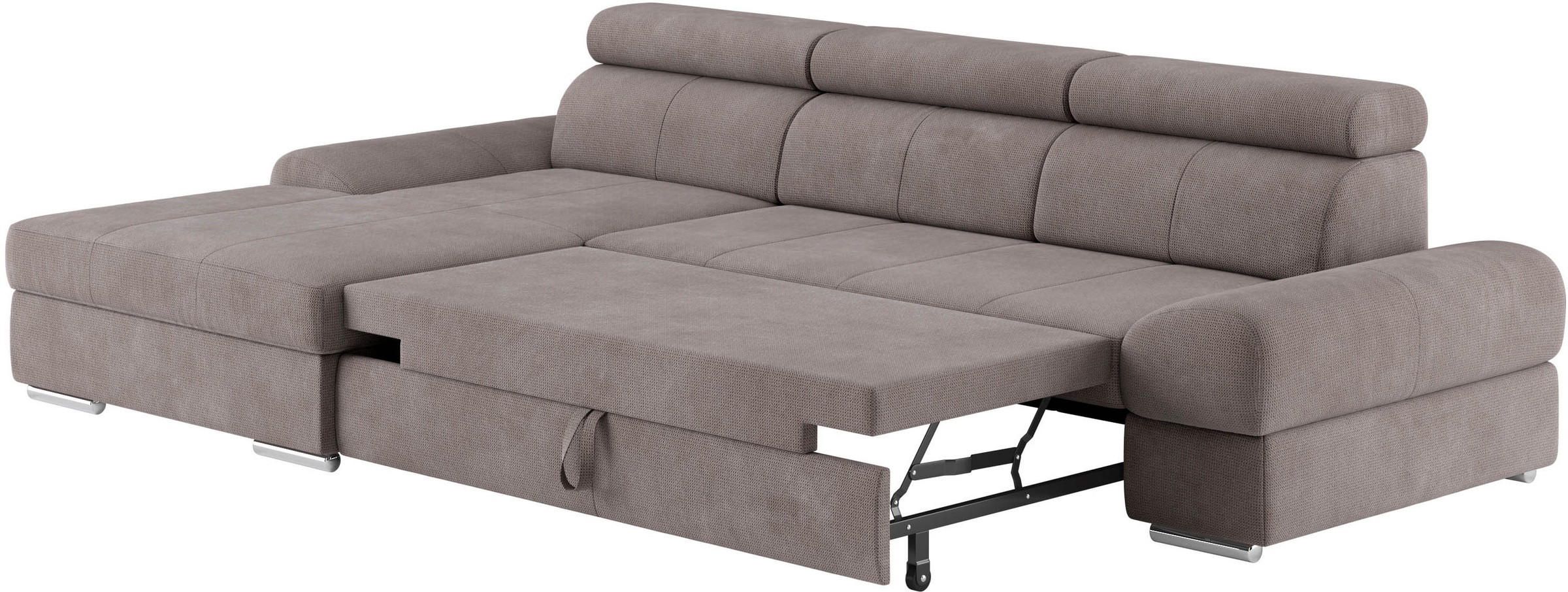 sit&more Ecksofa »Broadway L-Form«, inklusive Kopfteilverstellung, wahlweise mit Bettfunktion