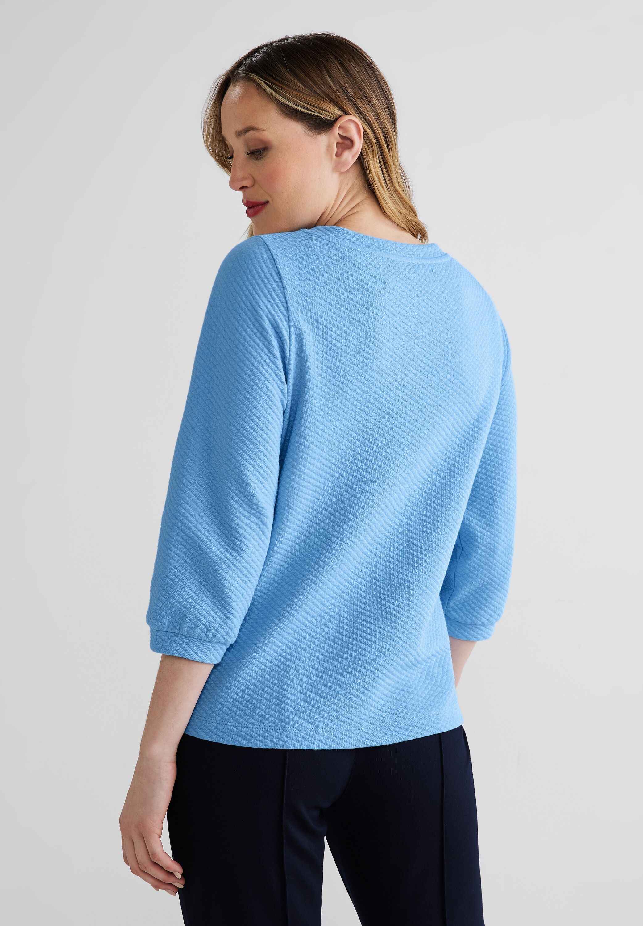 STREET ONE 3/4-Arm-Shirt, in Unifarbe