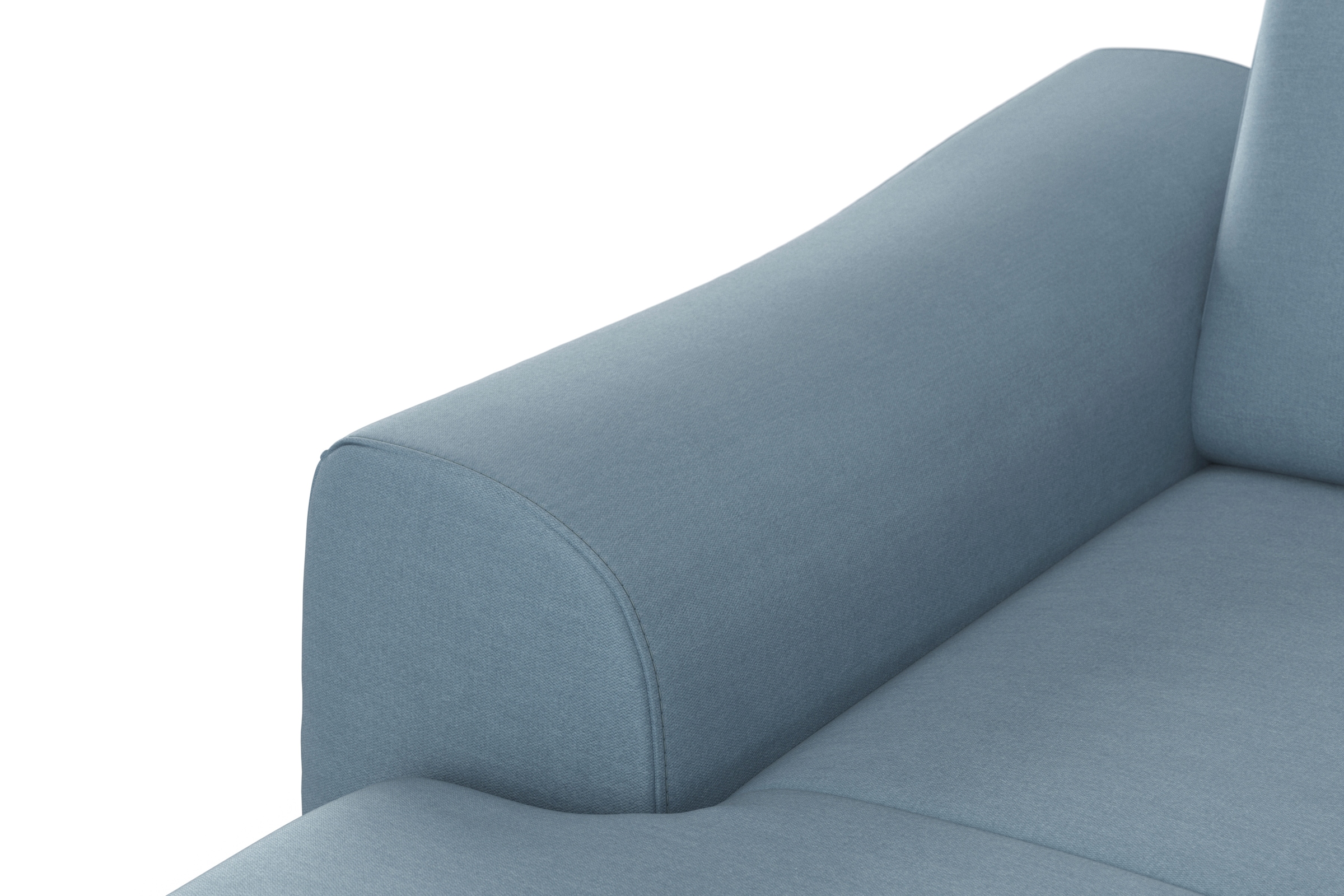 sit&more Ecksofa »Dundee L-Form«, mit Federkern und Edelstahlfüßen, wahlweise mit Kopfteilverstellung