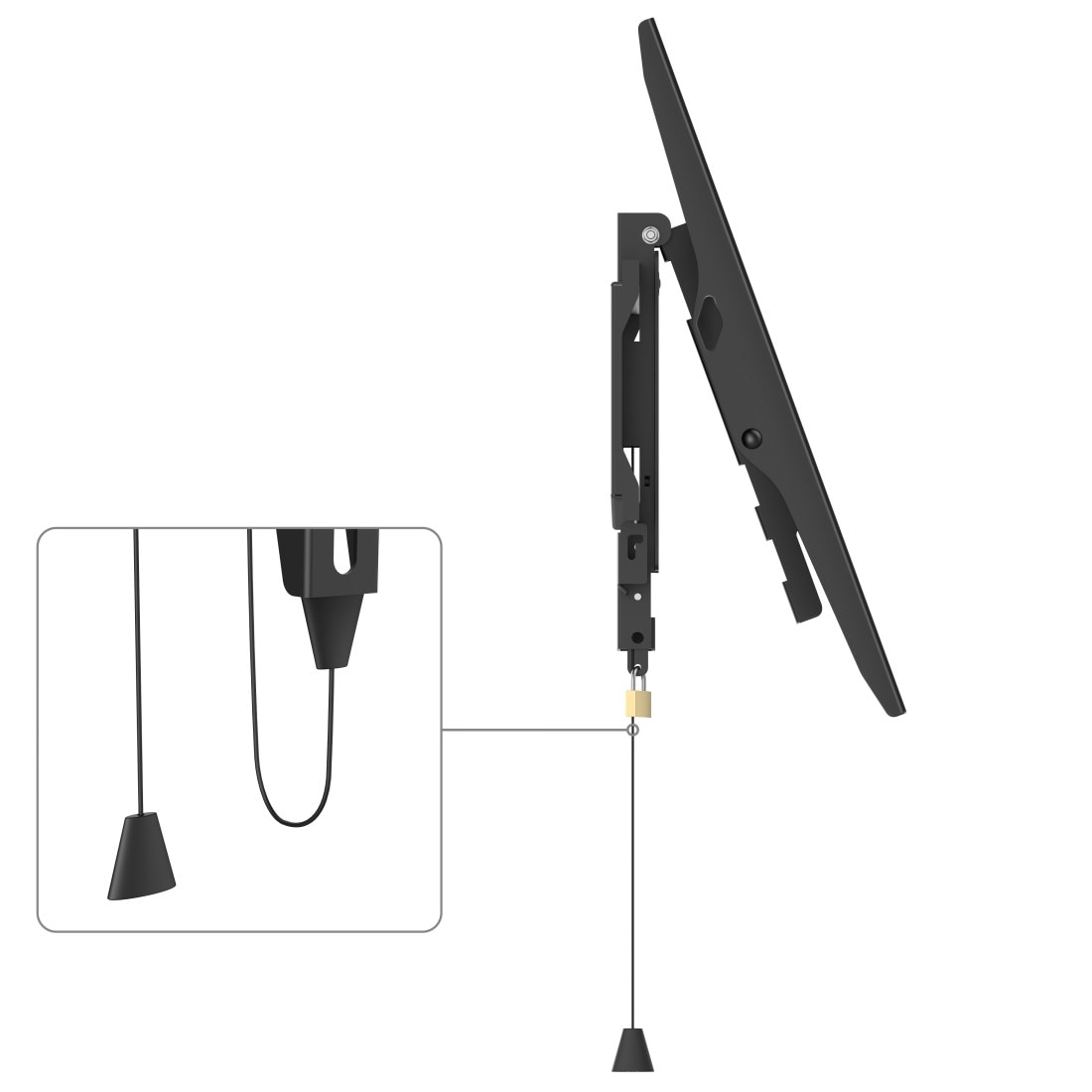 Hama TV-Wandhalterung »Wandhalterung (neigbar, 32"- 65", VESA 400x400)«, bis 165 cm Zoll, mit Diebstahlschutz