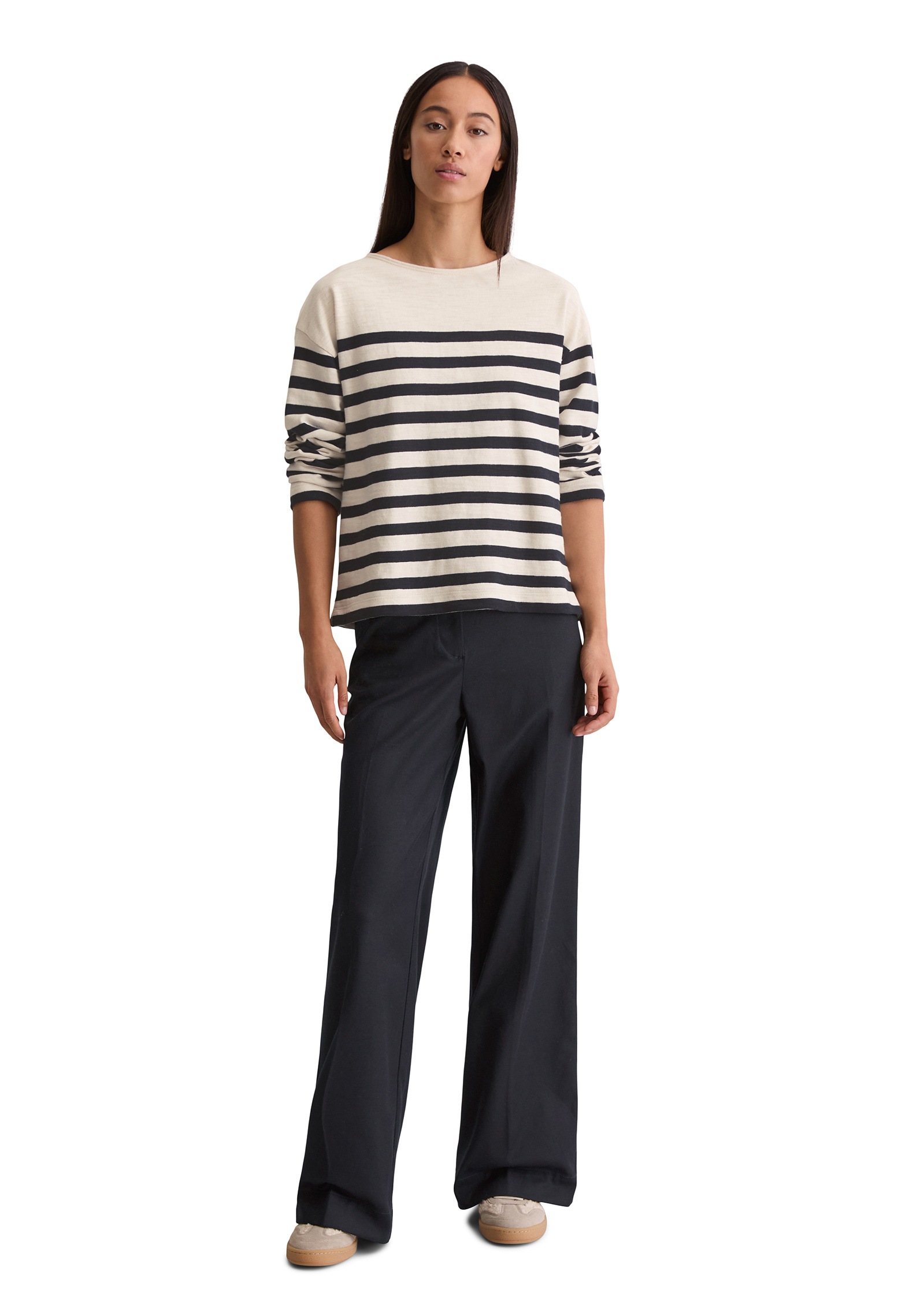 Marc O'Polo Langarmshirt »aus garngefärbtem Heavy-Slub-Jersey«