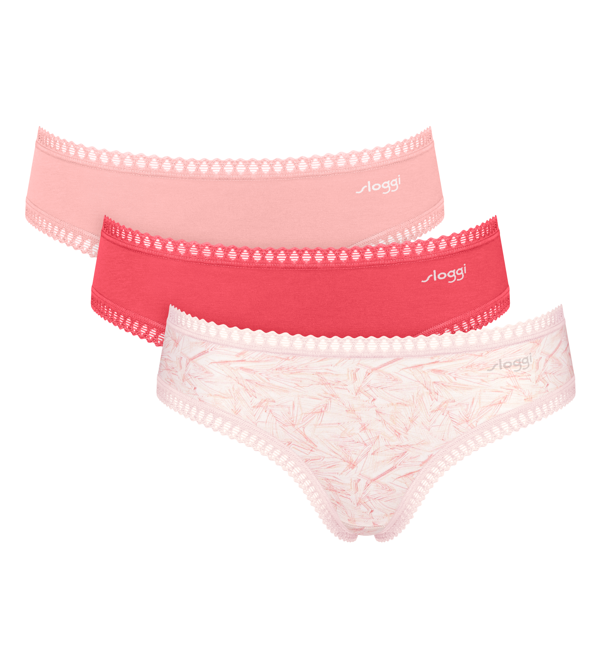 sloggi Hipster "GO Crush Hipster C3P" 3er Pack, mit Spitzendetails günstig online kaufen