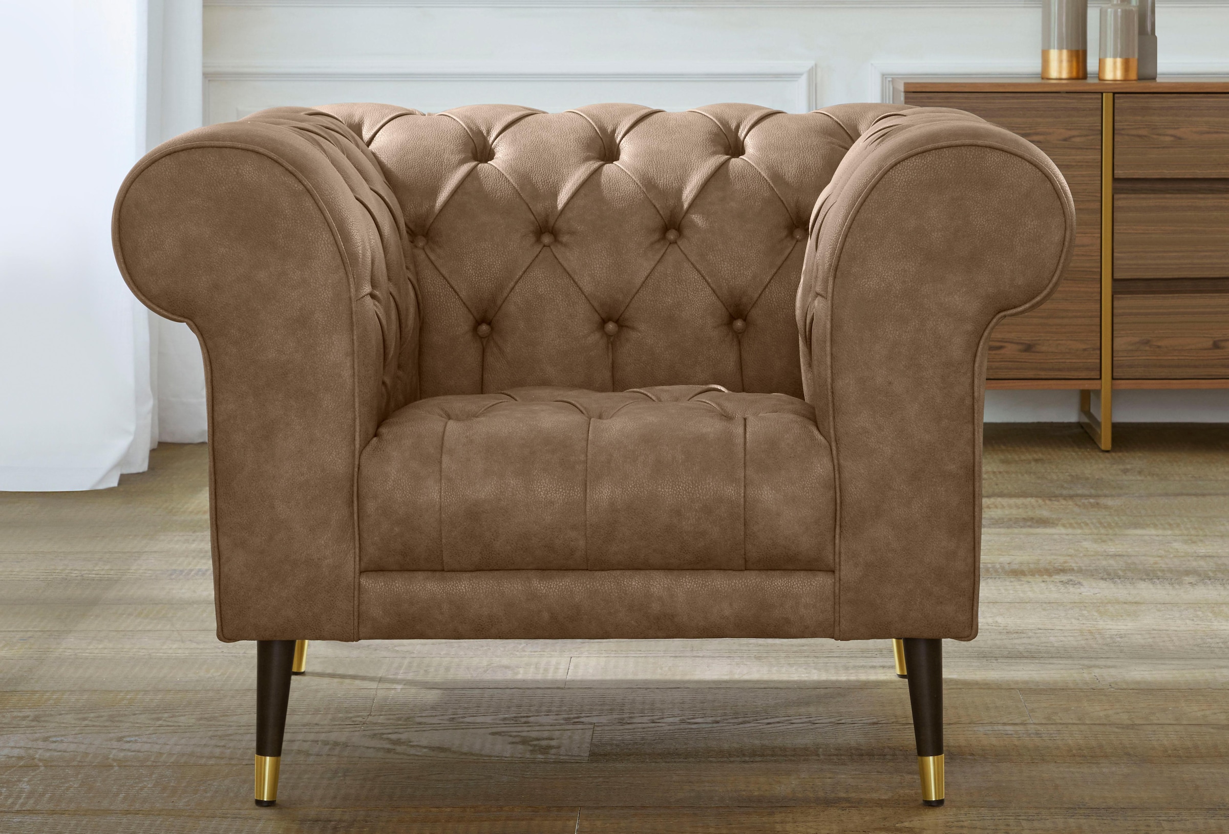 Home affaire Chesterfield-Sessel "Tinnum Sessel" günstig online kaufen