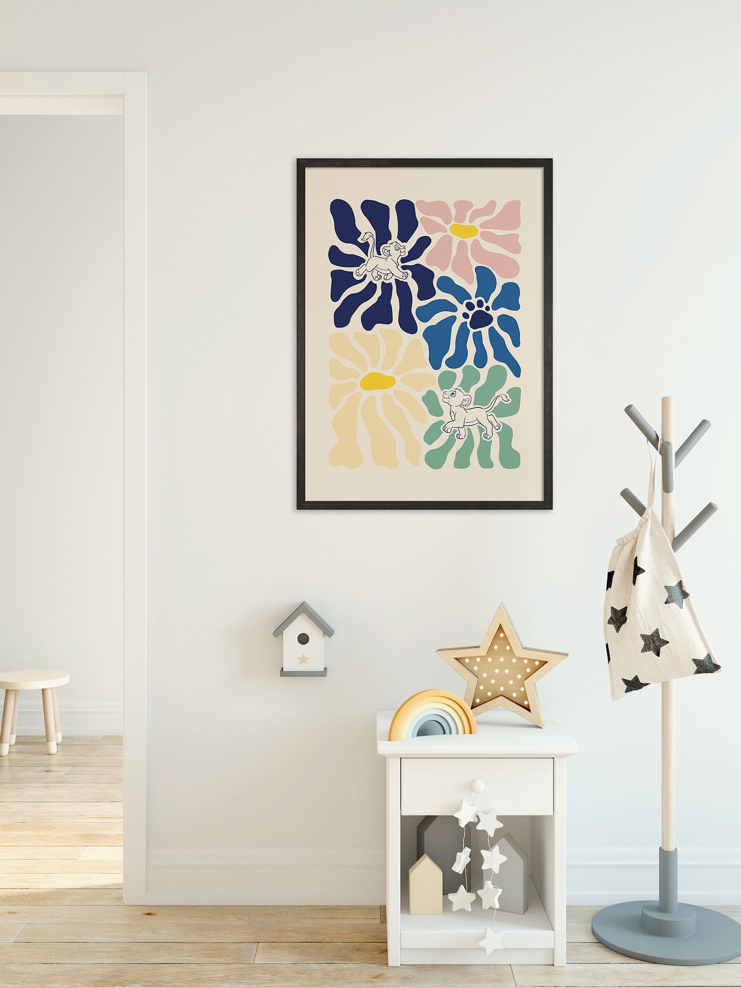 Komar Wandbild "Disney The Lion King Between Flowers" Disney Set, 1 Stk. tl günstig online kaufen