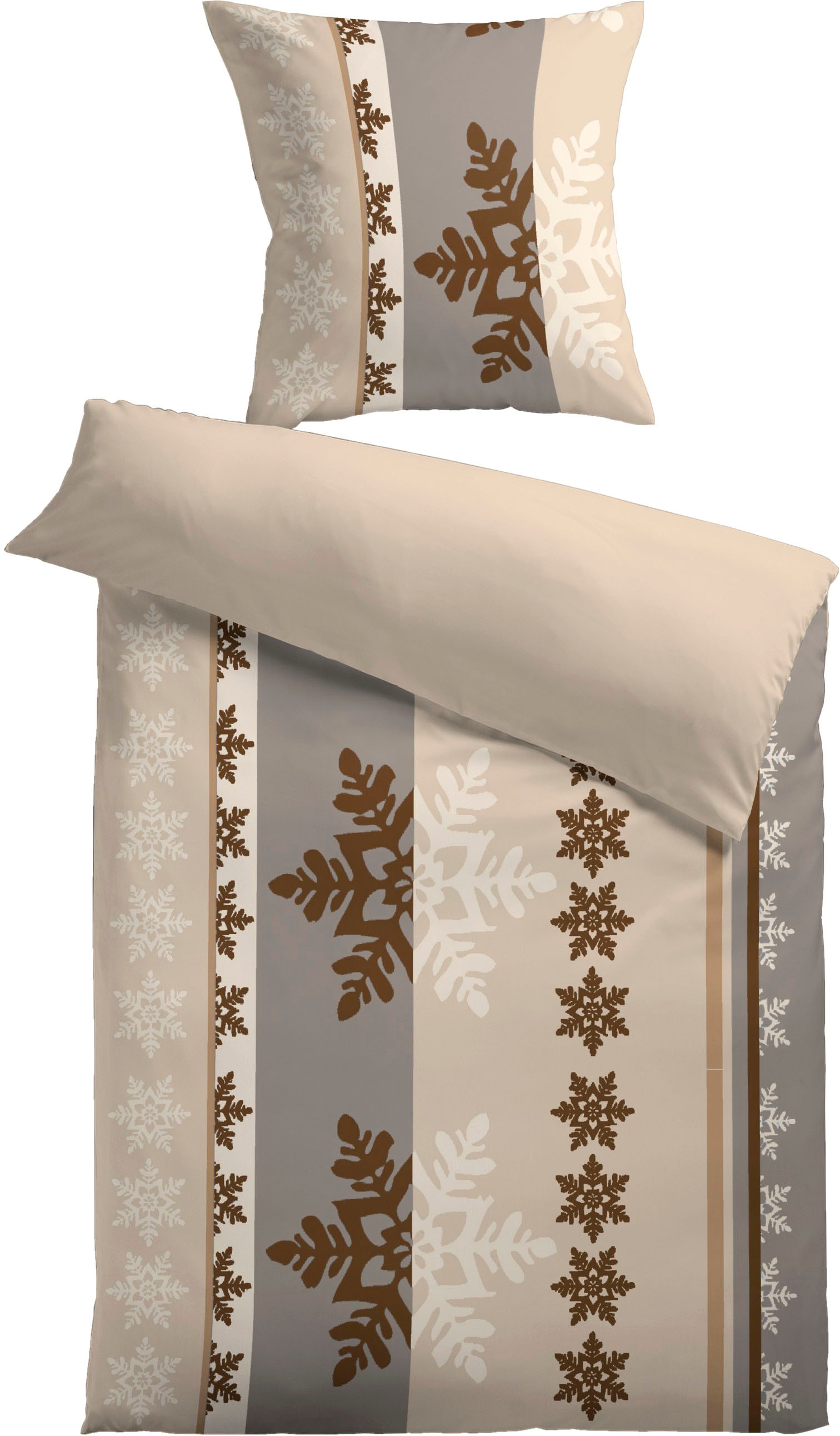 KiNZLER Wendebettwäsche "Mikrofaser Wende-Bettwäsche "St. Moritz"" 2 Stk. t günstig online kaufen