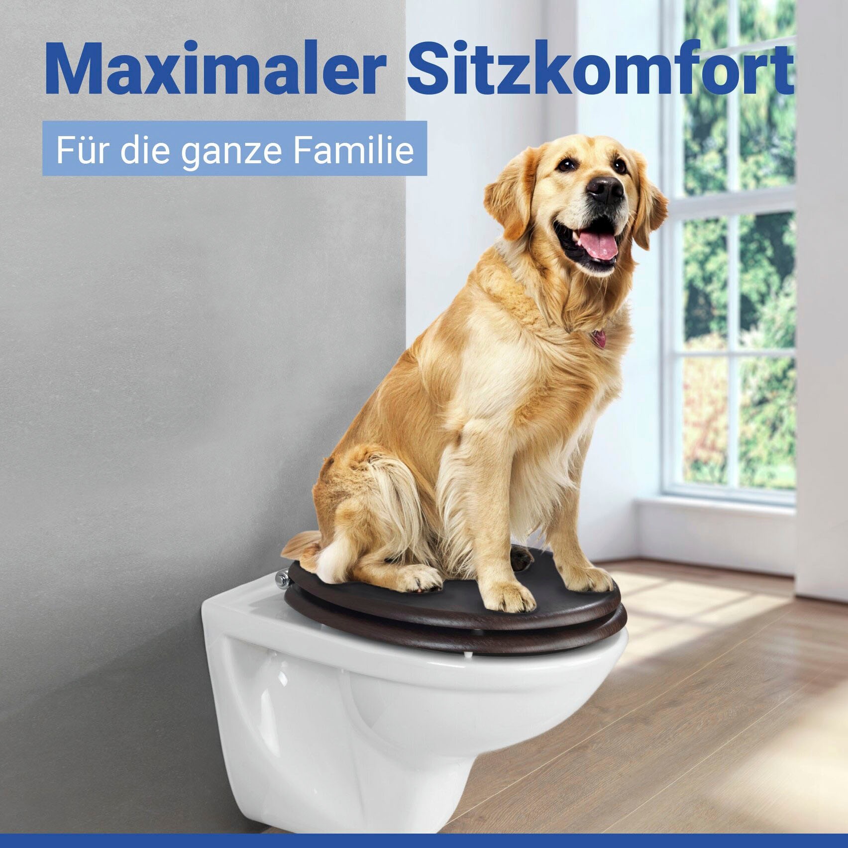 WENKO WC-Sitz »Wenge« Mit Absenkautomatik