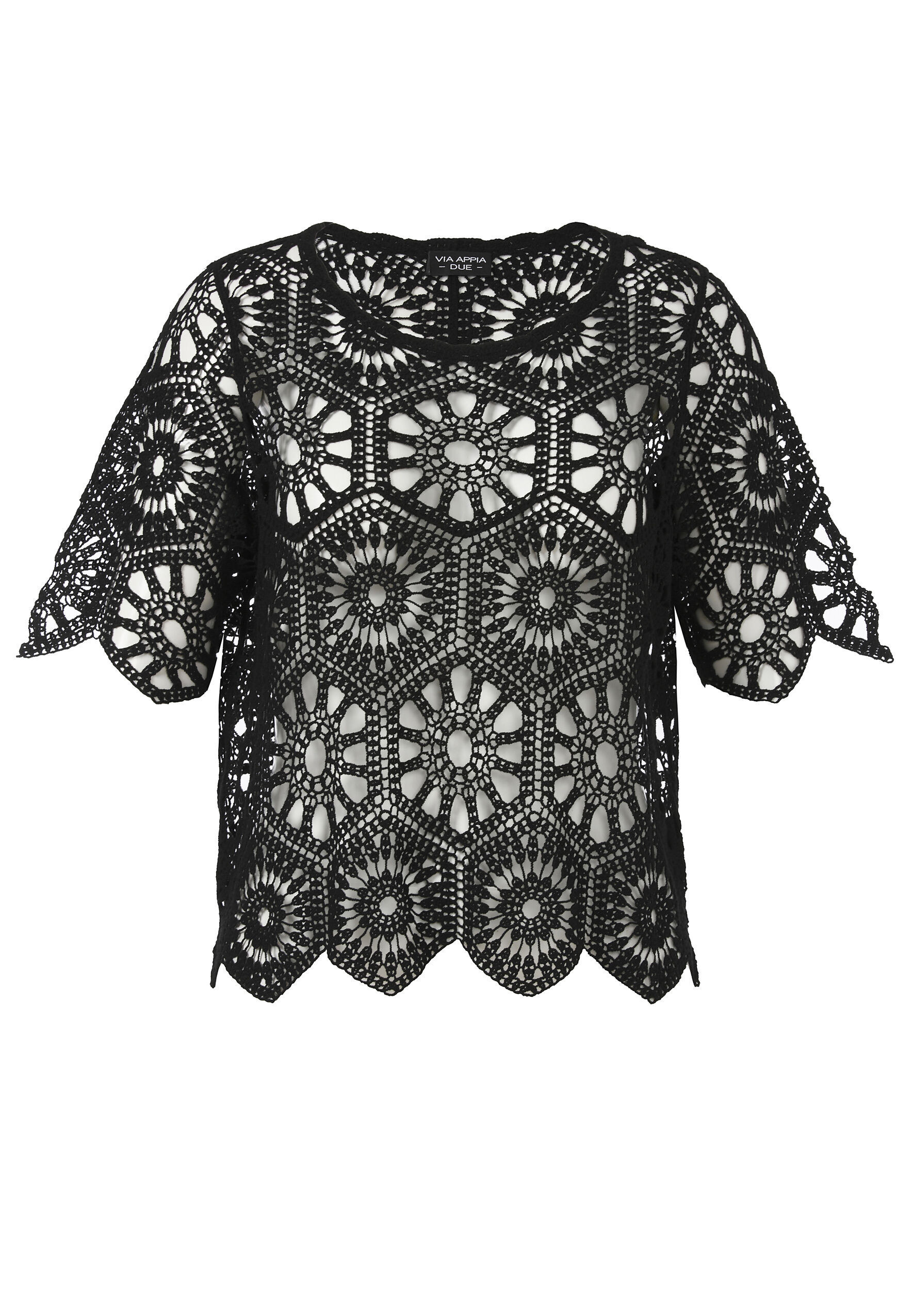 VIA APPIA DUE Ajourpullover "Pullover" Große Größen