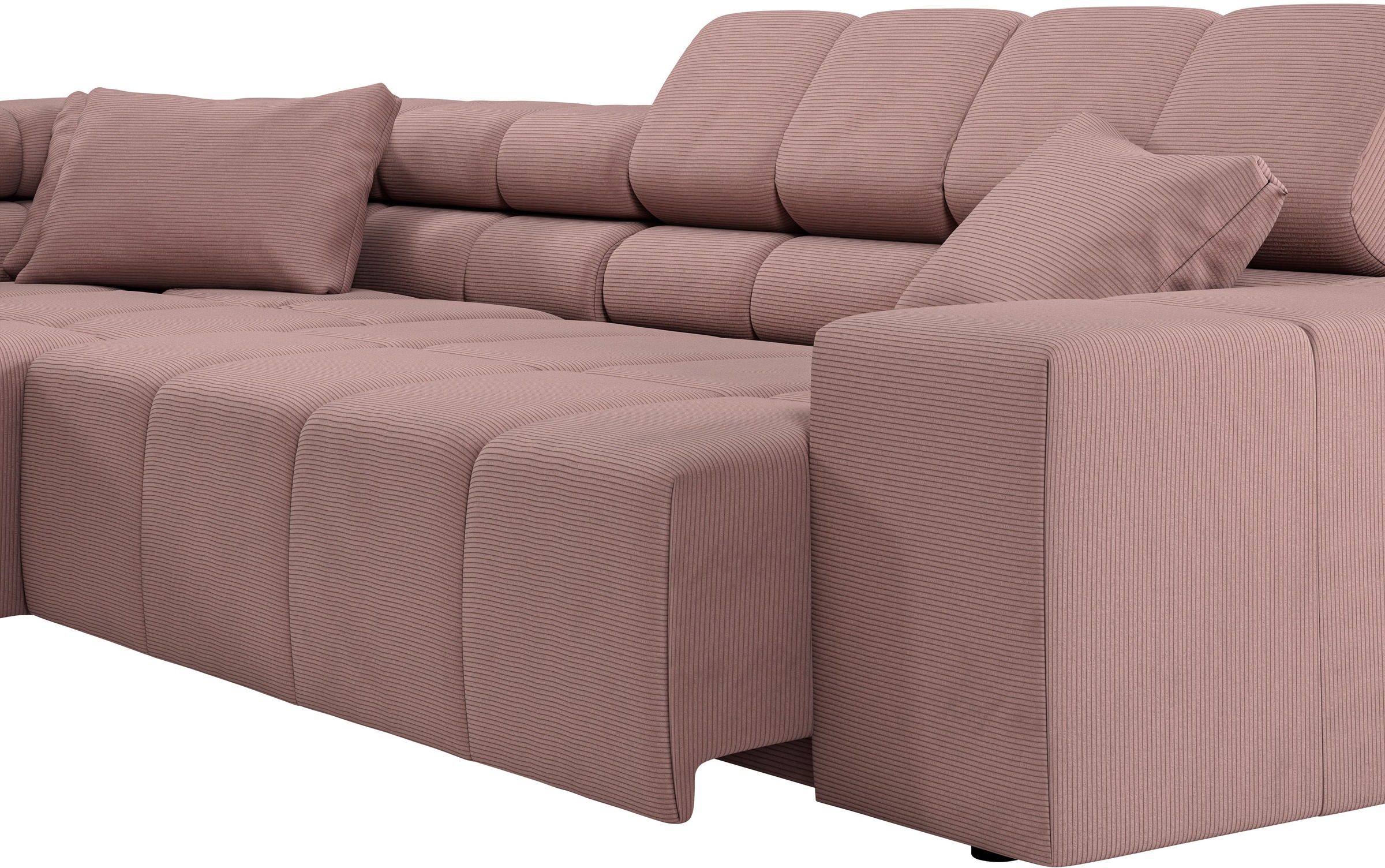 INOSIGN Ecksofa »Ancona incl. Kopfteilverstellung, OTTOs Choice, Breite 319cm, L-Form«, wahlweise motorische Sitztiefenverstellung, auch in Cord + Easy Care