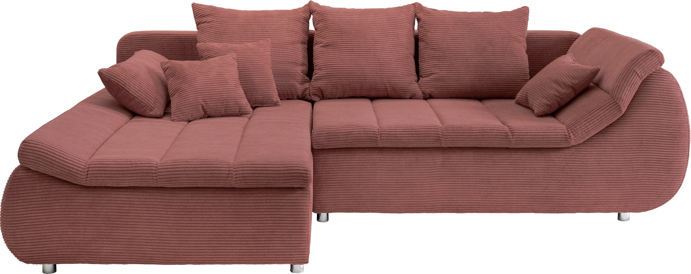 INOSIGN Ecksofa "Imola elegant und bequem, aktuelle Steppung im Sitz, L-For günstig online kaufen