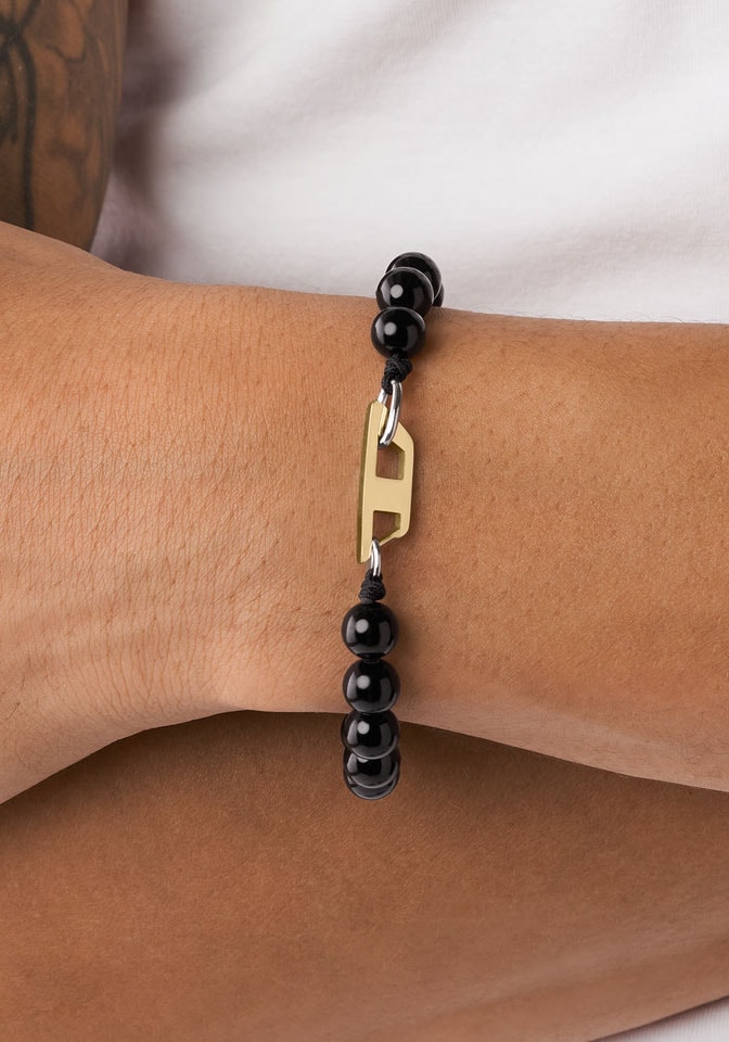 Diesel Armband »BEADS, mit Labradorit, Obsidian BAUR oder DX1339040, | Achat DX1340040, DX1341040«