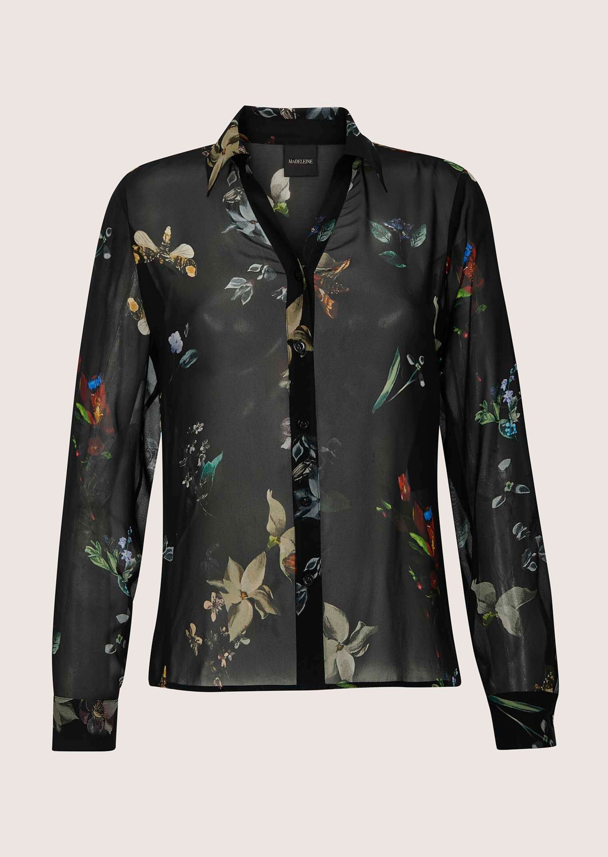 MADELEINE Langarmbluse "Bluse Viskosebluse mit floralem Muster" Durchgehend günstig online kaufen