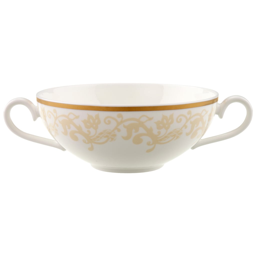 Villeroy & Boch Tasse "Suppen-Obertasse Ivoire 200 ml weiß-gold" günstig online kaufen