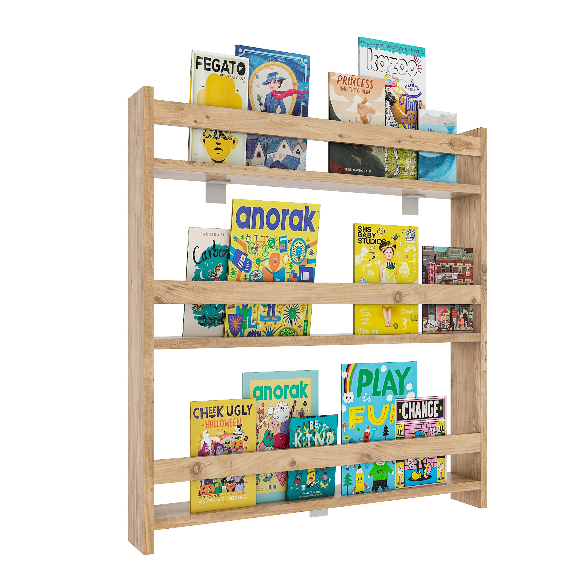 VCM Wandregal "Holz Kinderregal Bücherregal Kinder Regal Kidos" günstig online kaufen