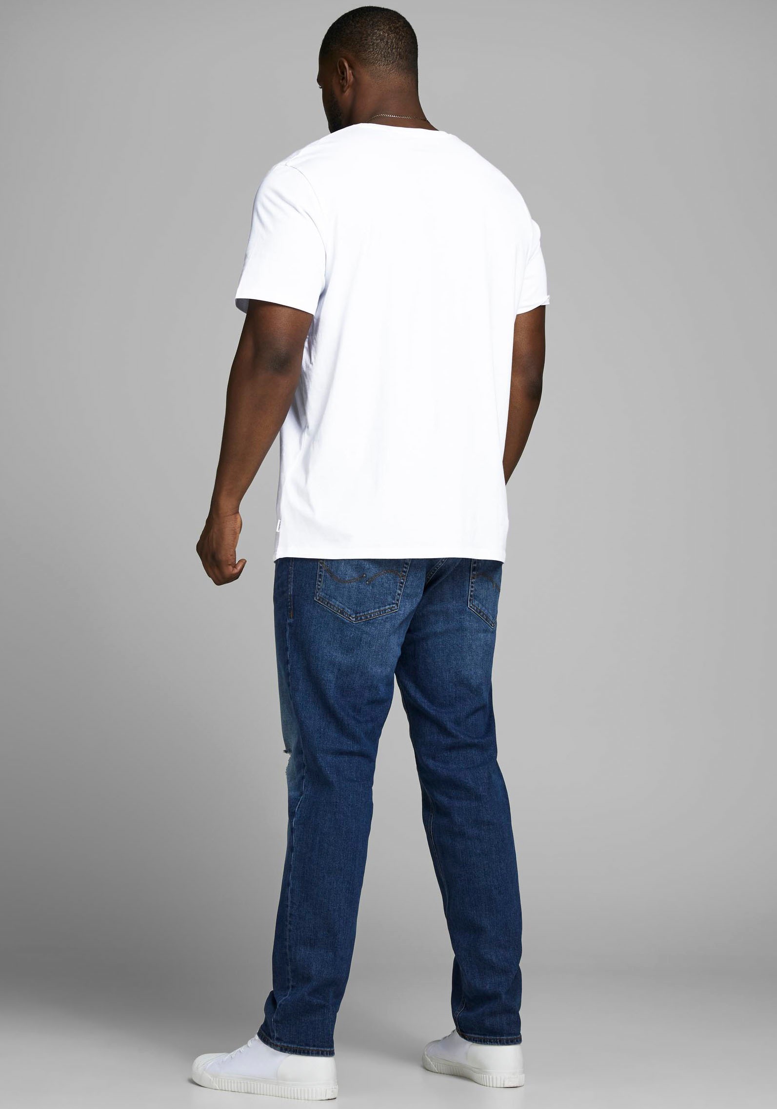 Jack & Jones PlusSize Rundhalsshirt »JJEORGANIC BASIC TEE SS O-NECK NOOS PLS«