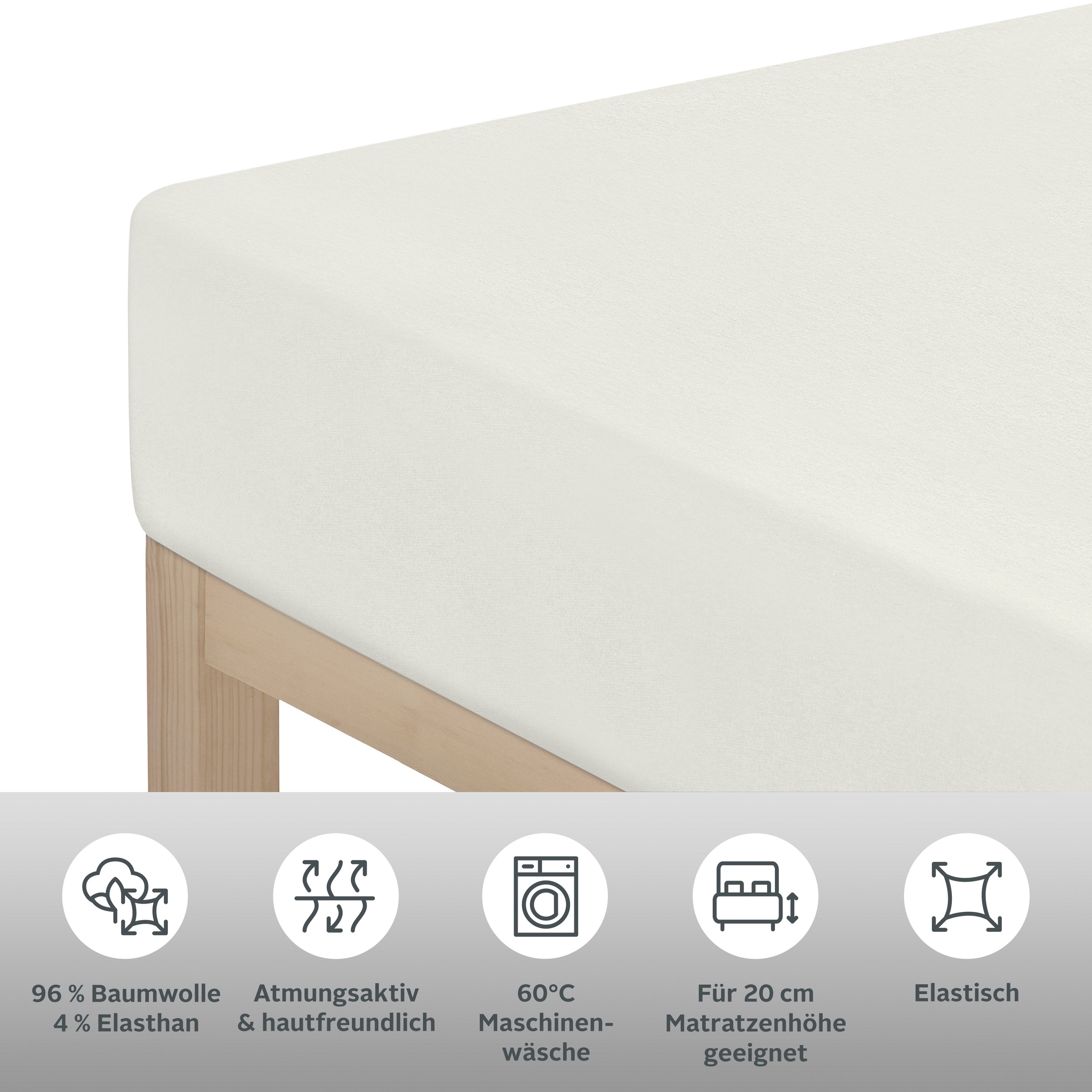 OTTO home Spannbettlaken "Cremona Comfort" In Qualitäten: Baumwolle/Elastha günstig online kaufen