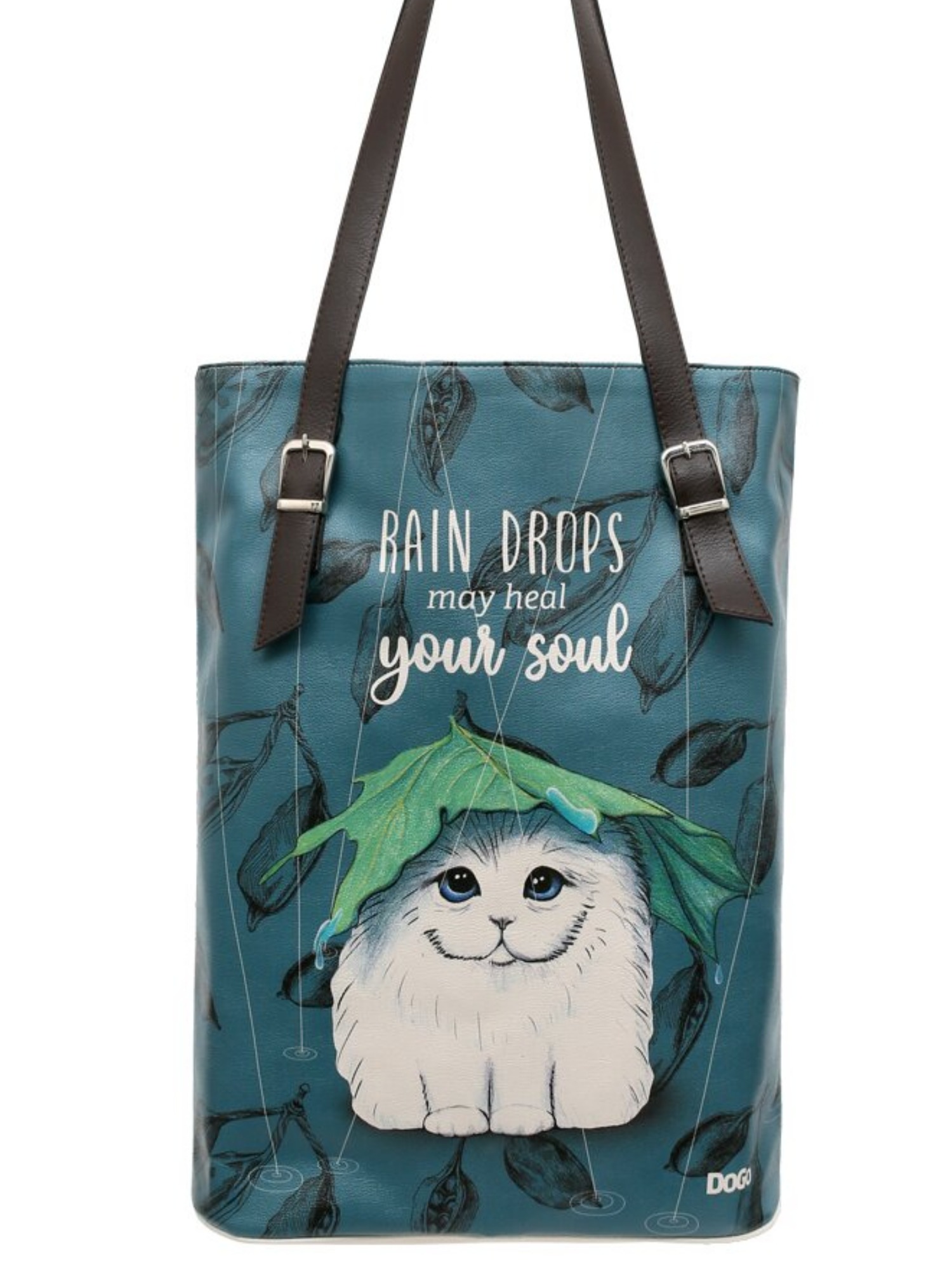 Umhängetasche »Damen Tall Bag Rain Drops May Heal Your Soul Vegan Damen Handtas«, Vegan