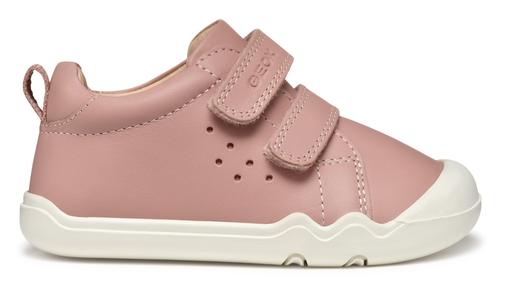 Geox Sneaker »B STEPPIEUP GIRL«, Sneaker, Klettschuh, Babyschuh mit modischer Perforierung