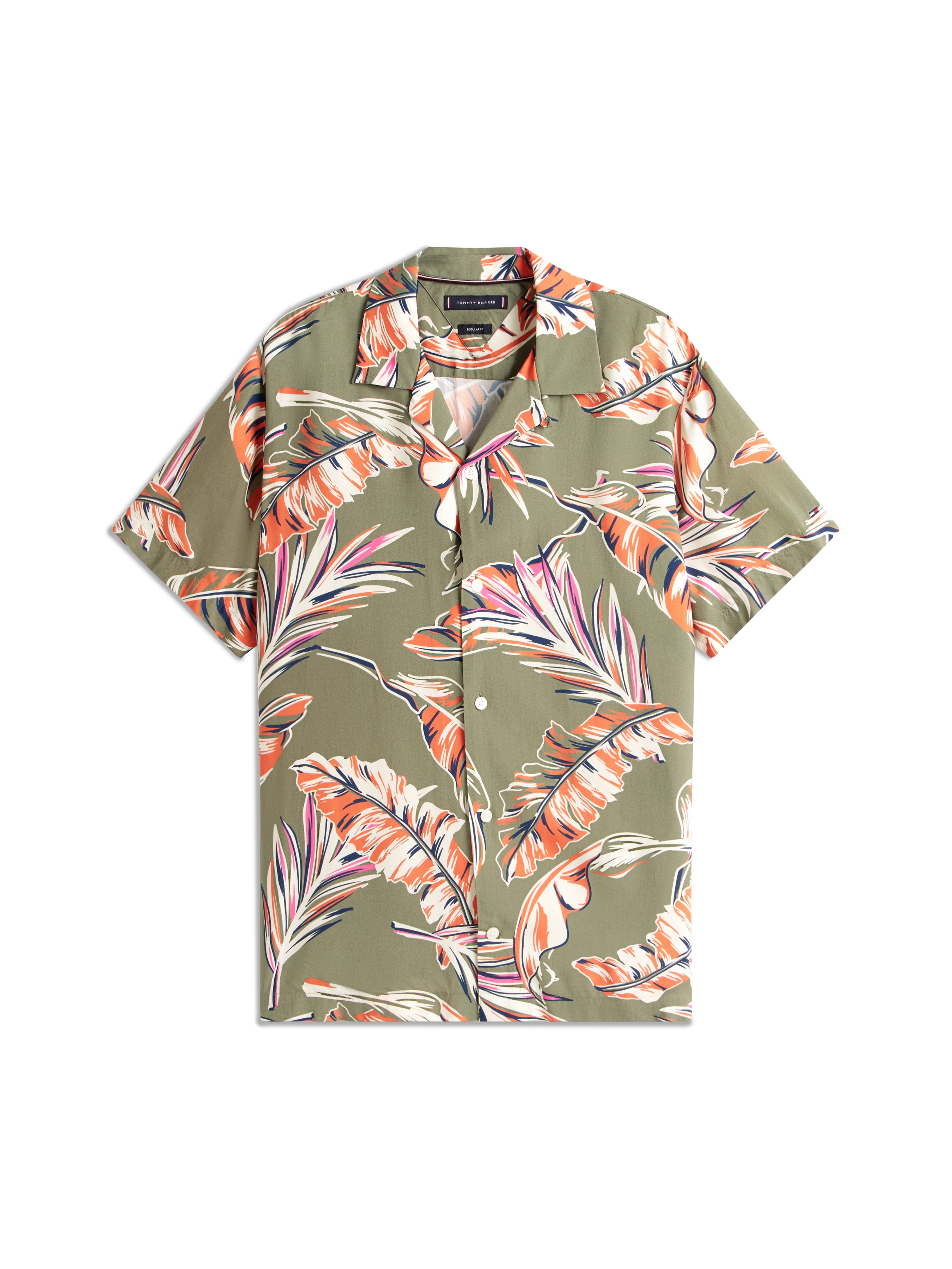 Thumbnail - Tommy Hilfiger Kurzarmhemd "LIGHTWEIGHT LEAF AOP SS SHIRT" modischer Blätter-Print