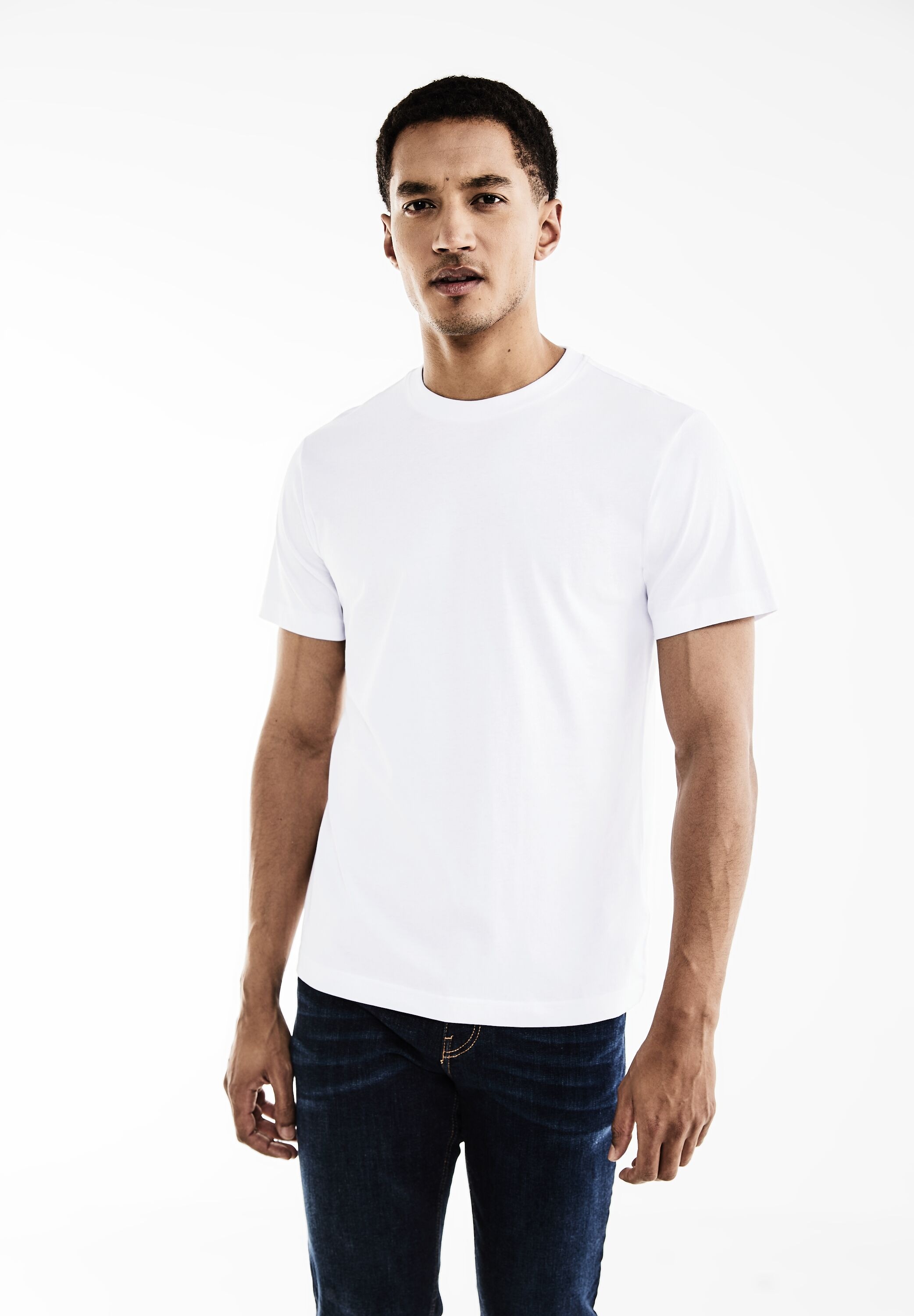 STREET ONE MEN T-Shirt, mit Rundhalsausschnitt