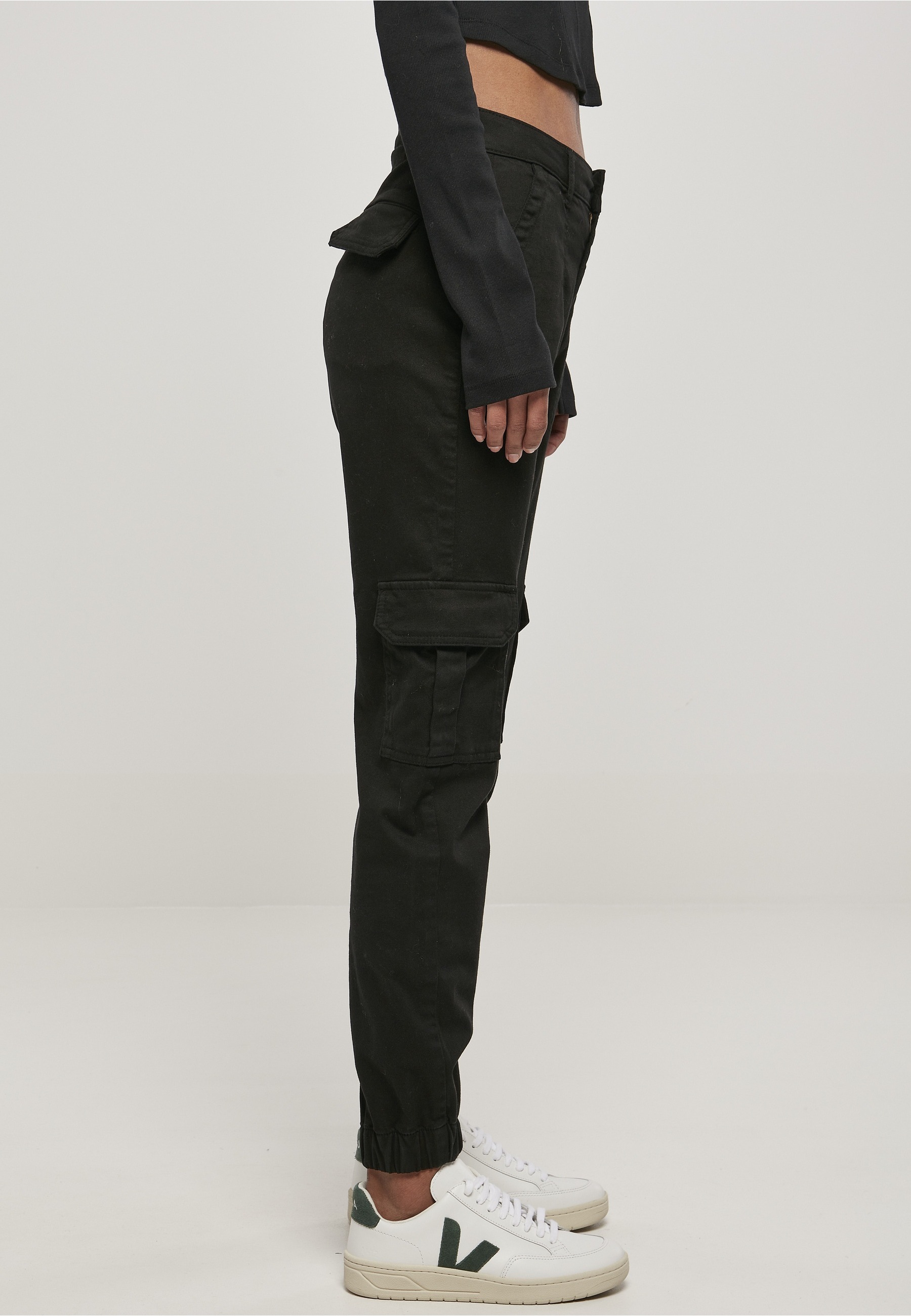 URBAN CLASSICS Cargohose »Urban Classics Ladies Cotton Twill Utility Pants«