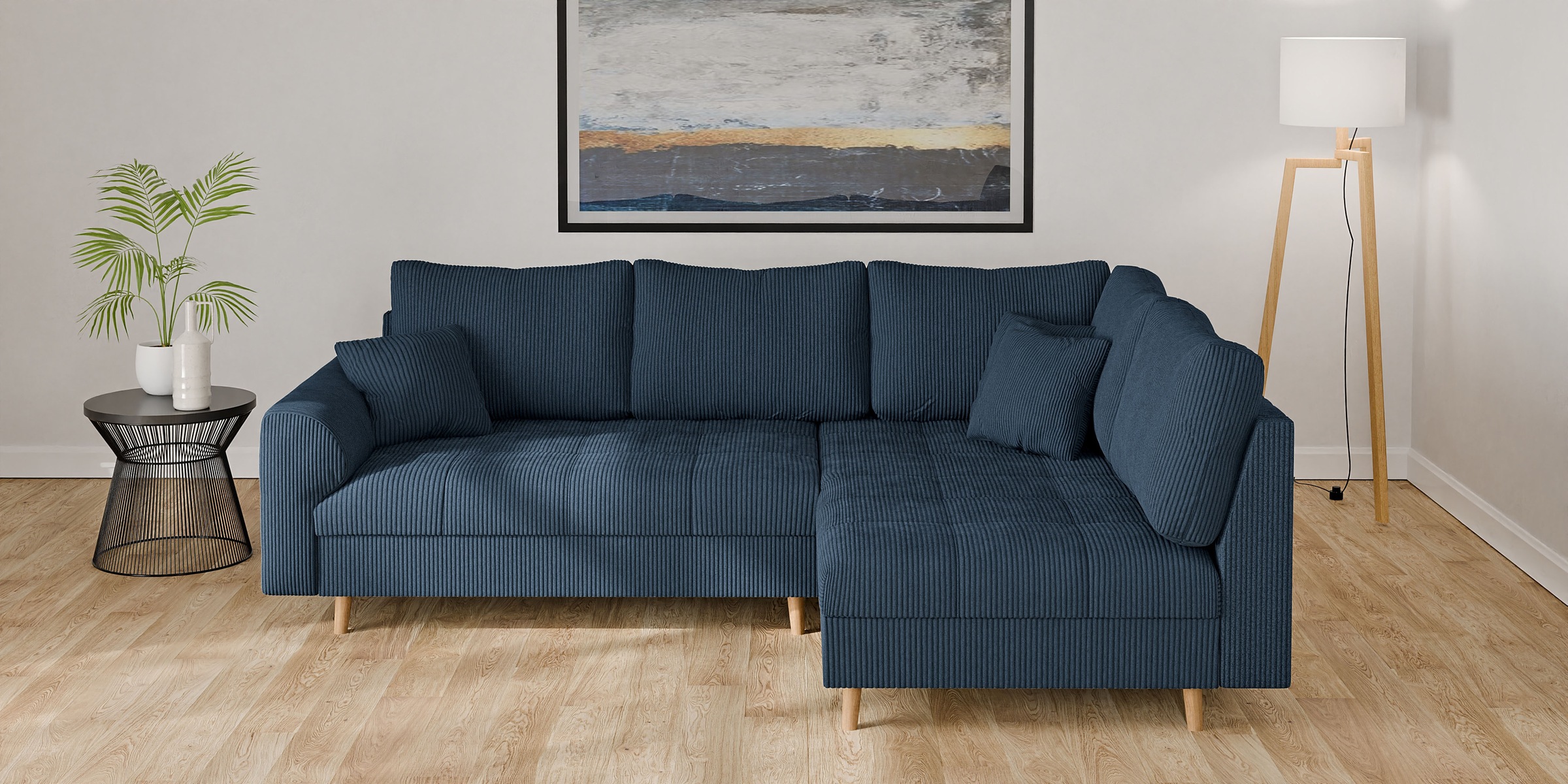 Home affaire Ecksofa "CHARRE L-Form mit Ottomane, Maße B/T/H: 231/161/81 cm günstig online kaufen
