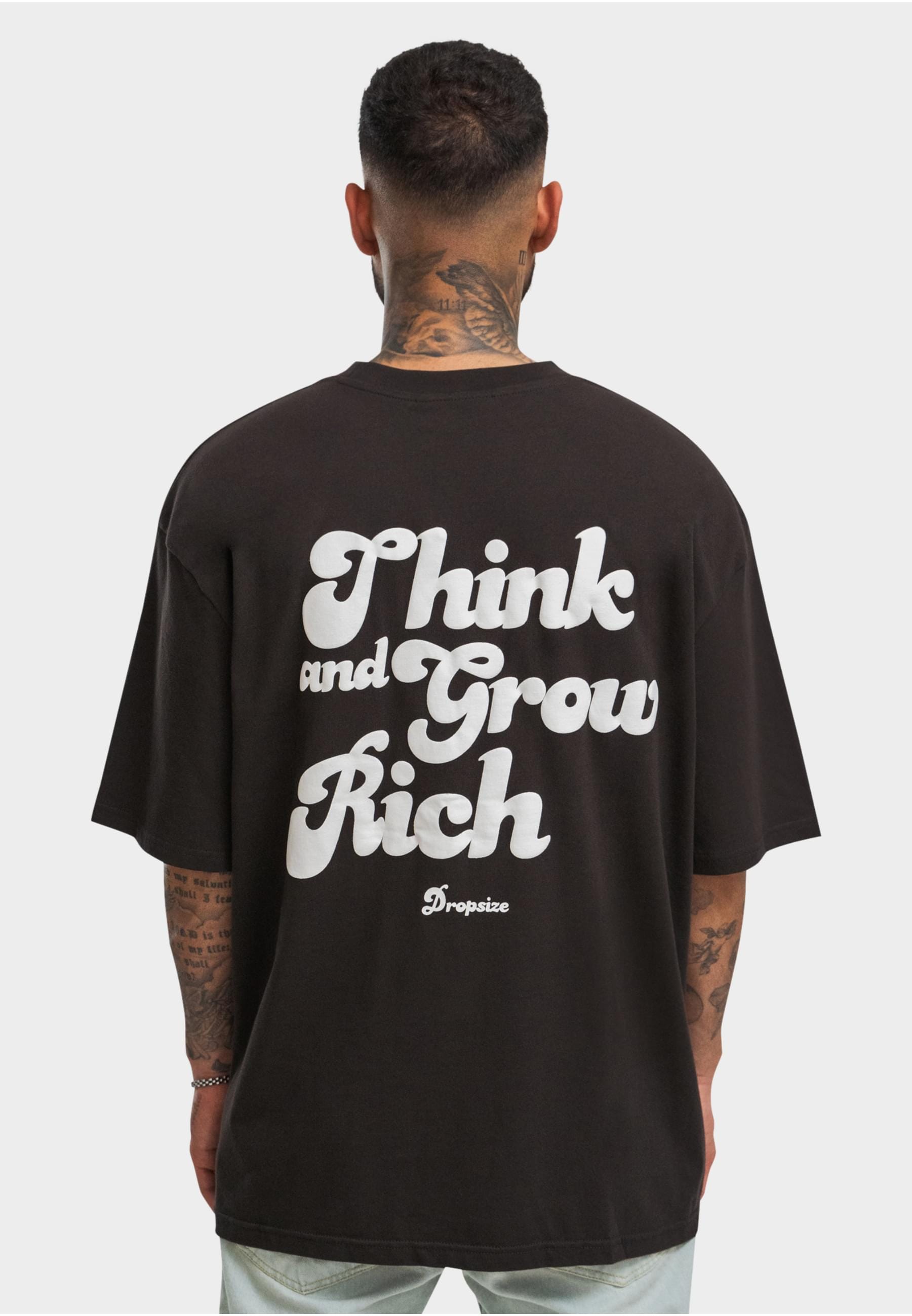Dropsize T-Shirt »Dropsize Herren Heavy Grow Rich T-Shirt«, (1 tlg.)