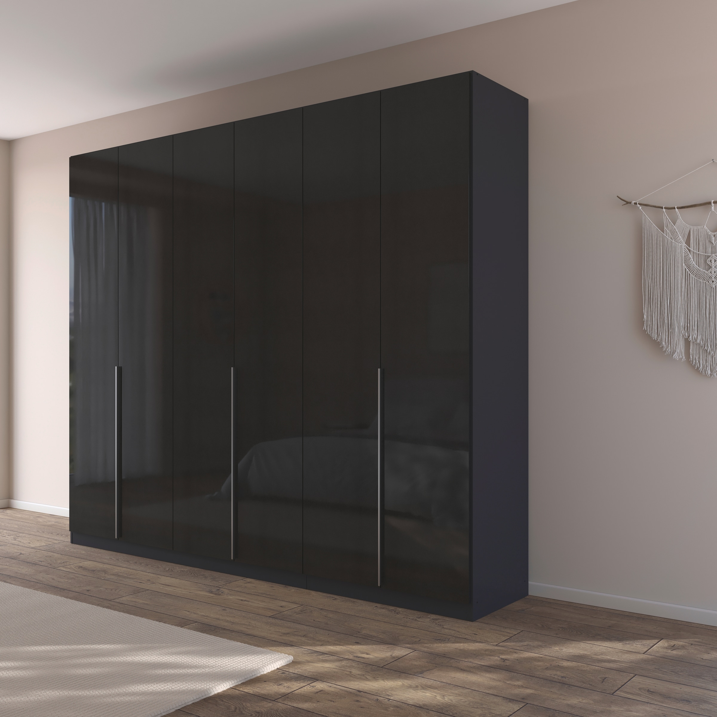 rauch Drehtürenschrank »Kleiderschrank Schrank Garderobe AGORDO TOPSELLER Schlafzimmer«, (in zwei Griff-Farben mit Dekor- oder Hochglanzfront), durchdachte Innenausstattung, in 6 Breiten und 2 Höhen MADE IN GERMANY