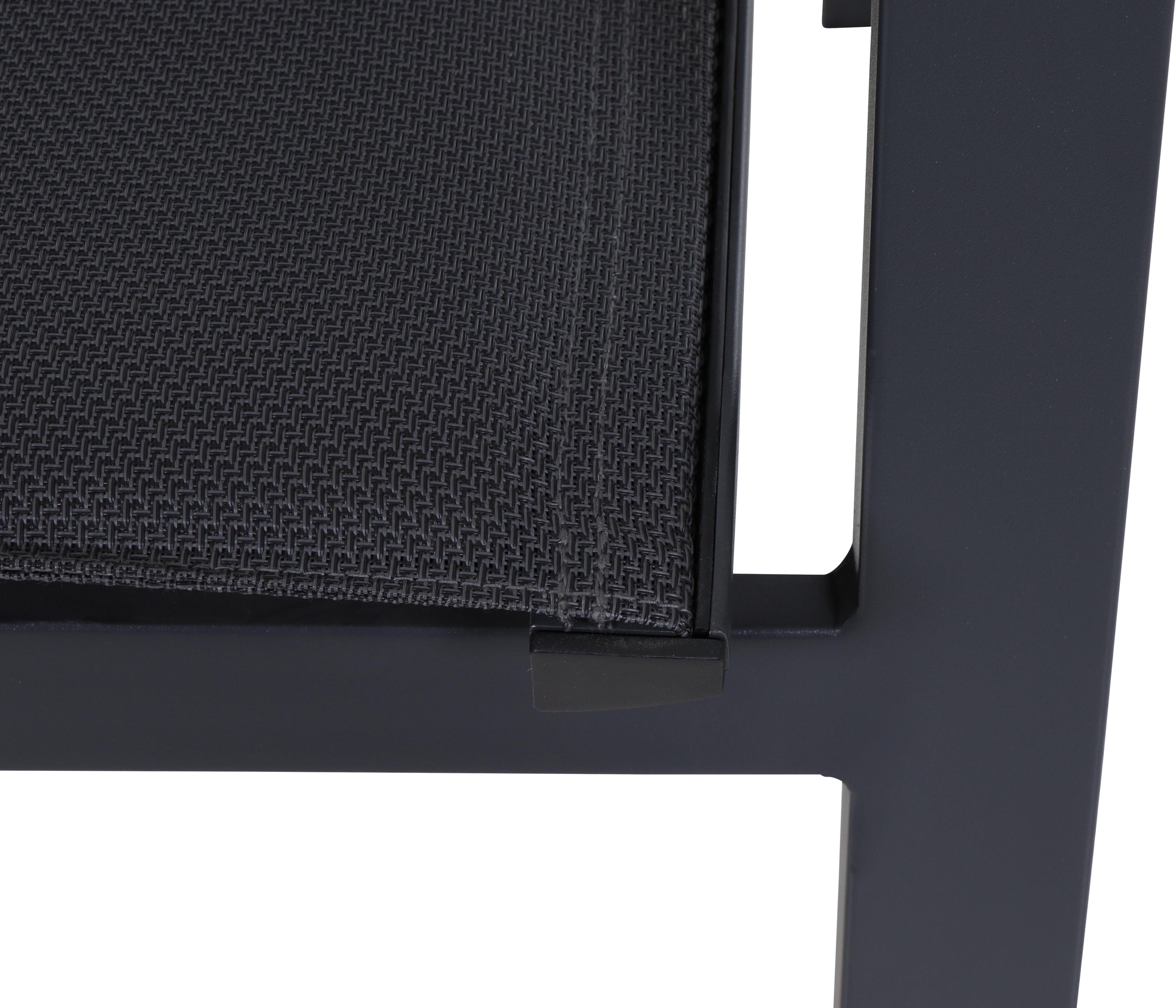 Siena Garden Gartensessel »MILANO Relax Move Sessel« Gestell aus Aluminium matt anthrazit, Bezug padded dunkelgrau