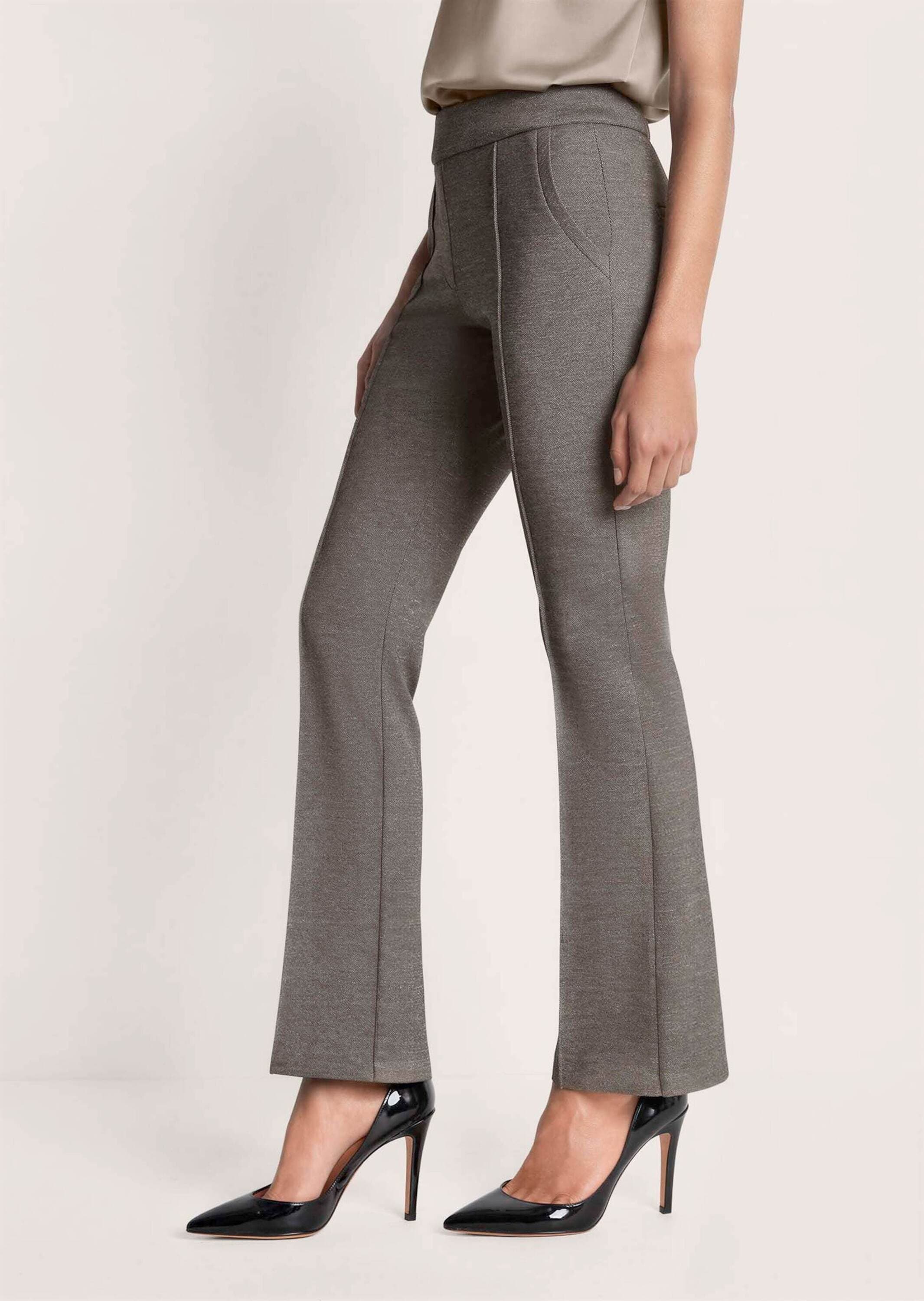 MADELEINE Jerseyhose »Hose Bootcut-Jerseyhose mit Glanzeffekt«