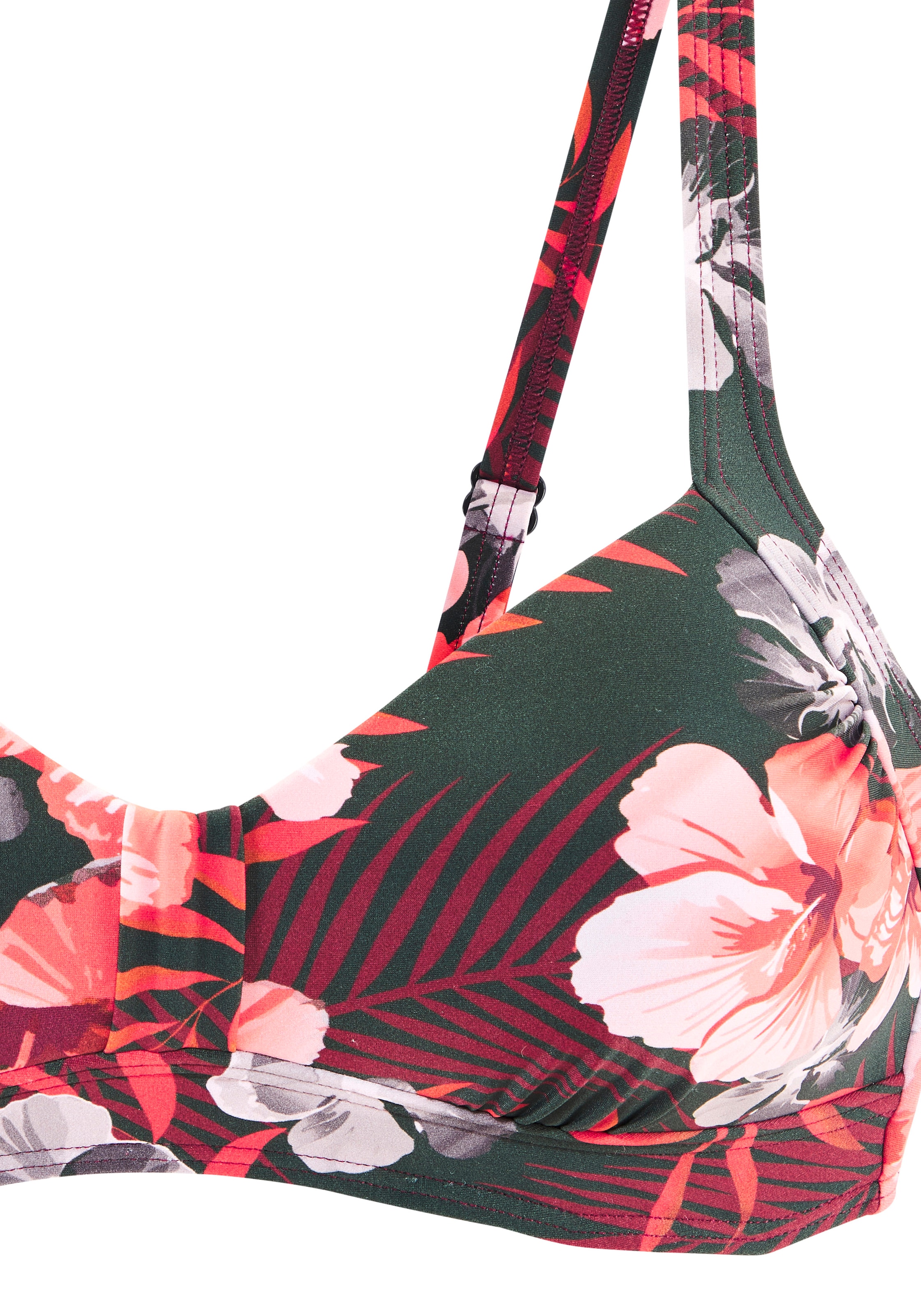 LASCANA Bandeau-Bikini-Top »Loria« bis G Cup, ohne Bügel
