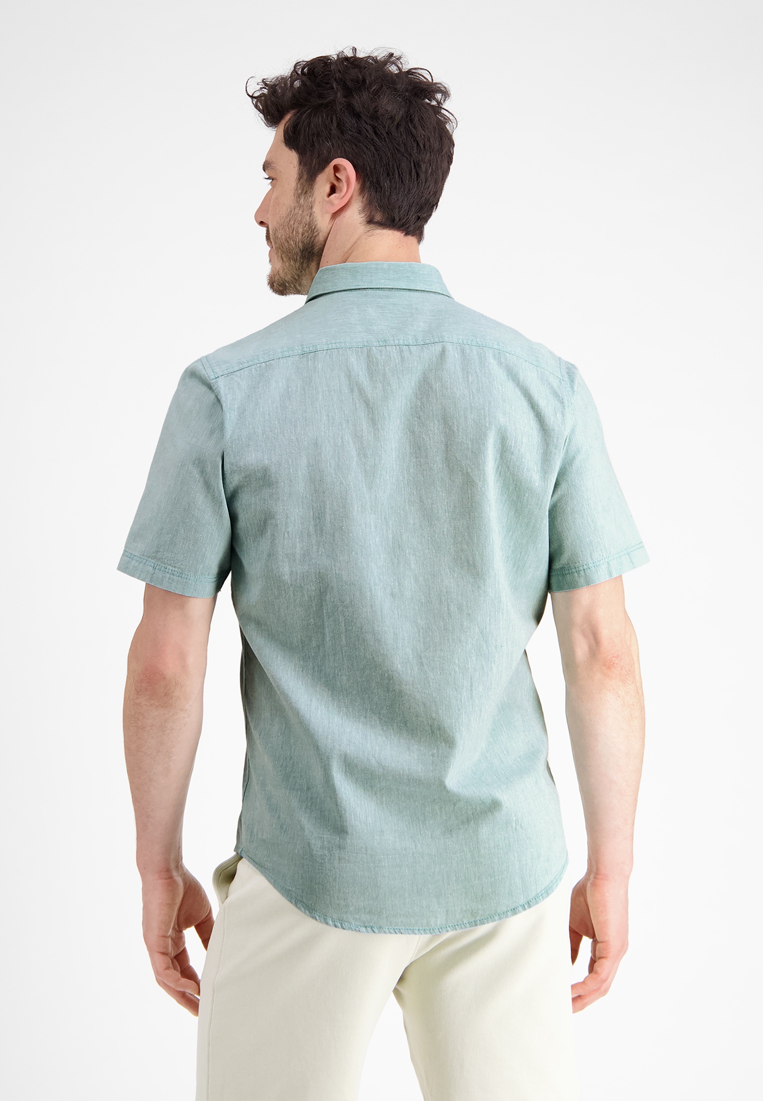 LERROS Kurzarmhemd "Kurzarmhemd, Baumwoll-Leinen-Mix" günstig online kaufen