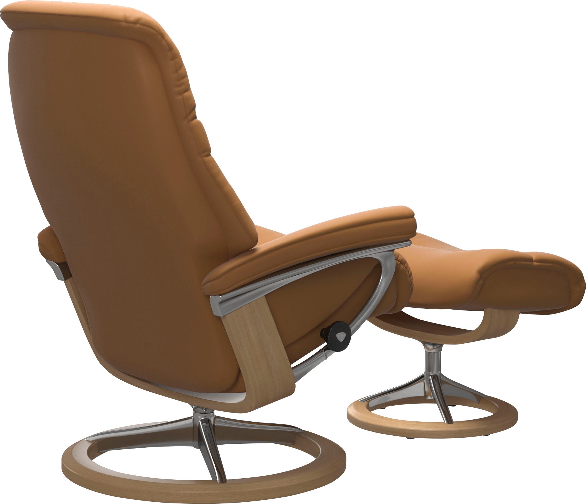 Thumbnail - Stressless Relaxsessel "Sunrise" Relaxsessel mit Hocker, mit Signature Base, Größe M, Gestell Eiche