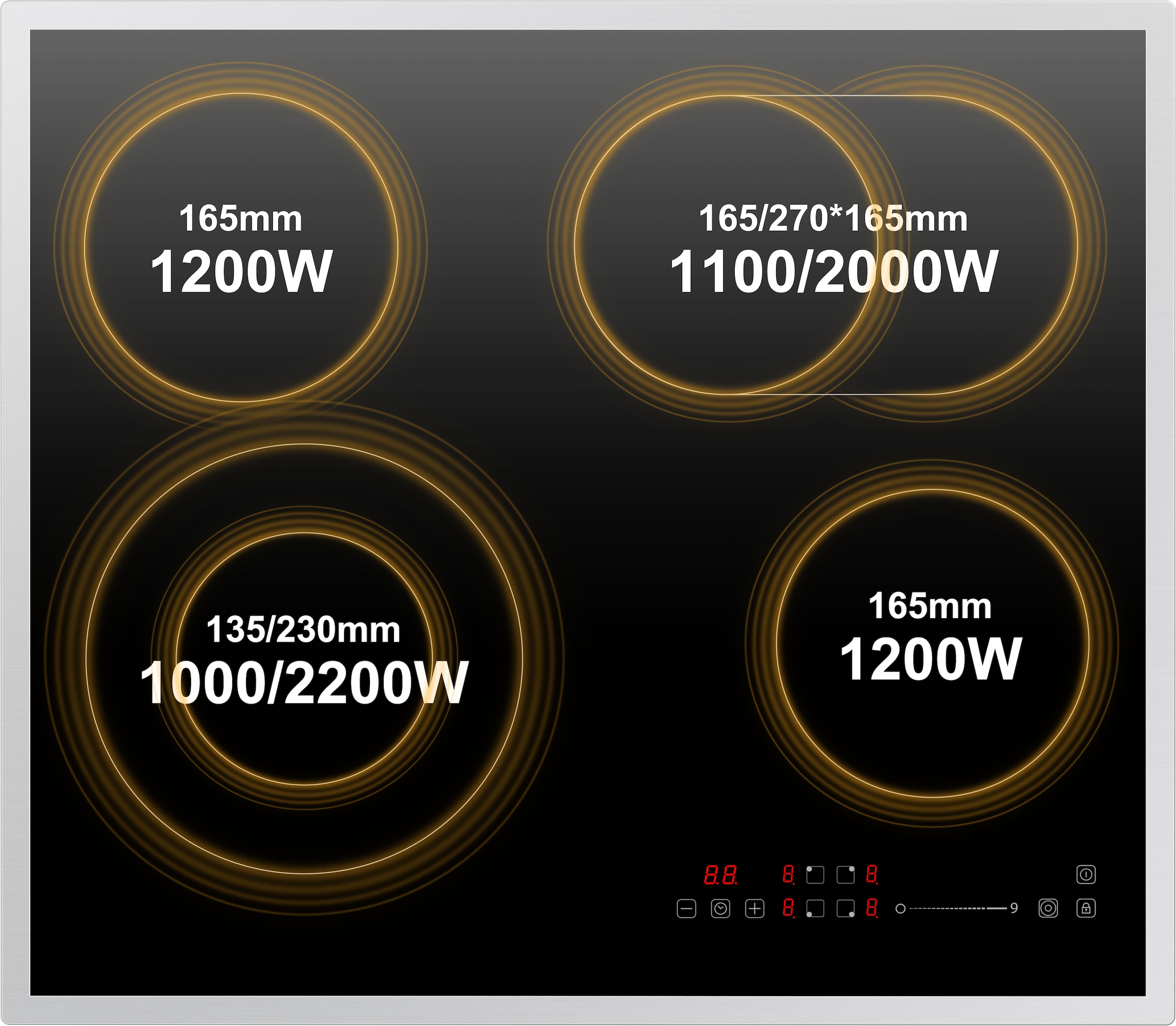 Hanseatic Elektro-Kochfeld »HC66072TS«